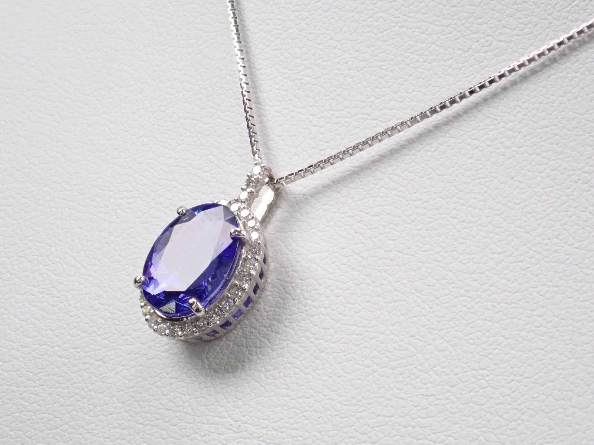 Pt900タンザナイト2.63ct ペンダント(ネックレス) - KARATZ STORE|カラッツSTORE