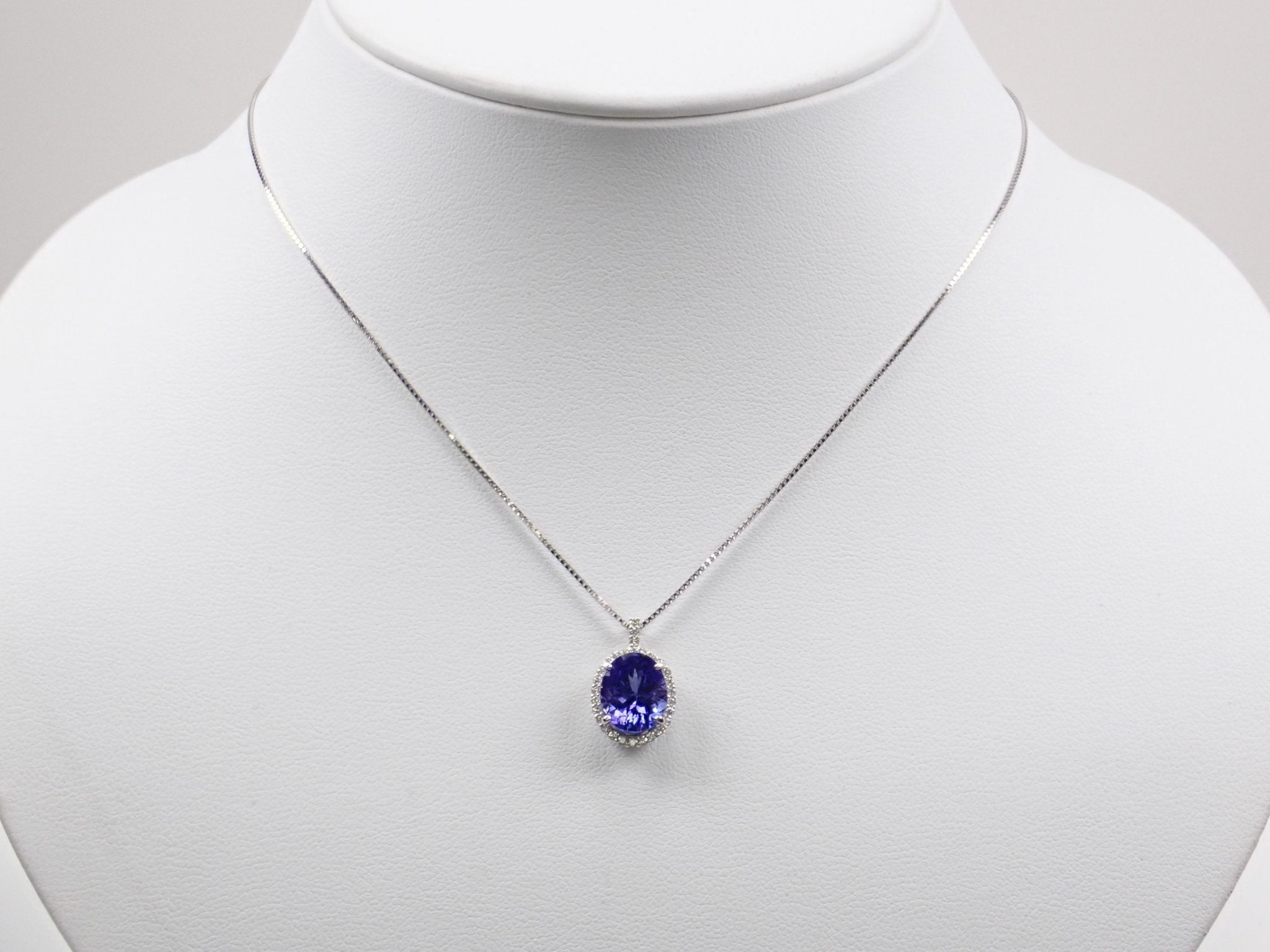 Pt900タンザナイト2.63ct ペンダント(ネックレス) - KARATZ STORE|カラッツSTORE