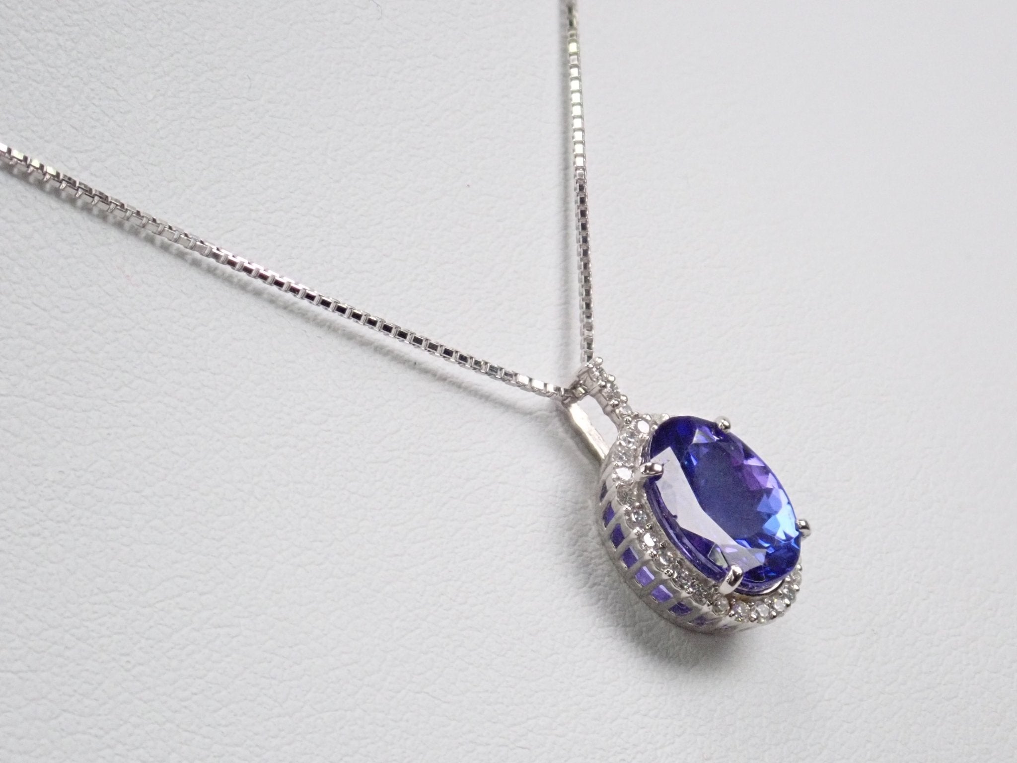 Pt900タンザナイト2.63ct ペンダント(ネックレス) - KARATZ STORE|カラッツSTORE