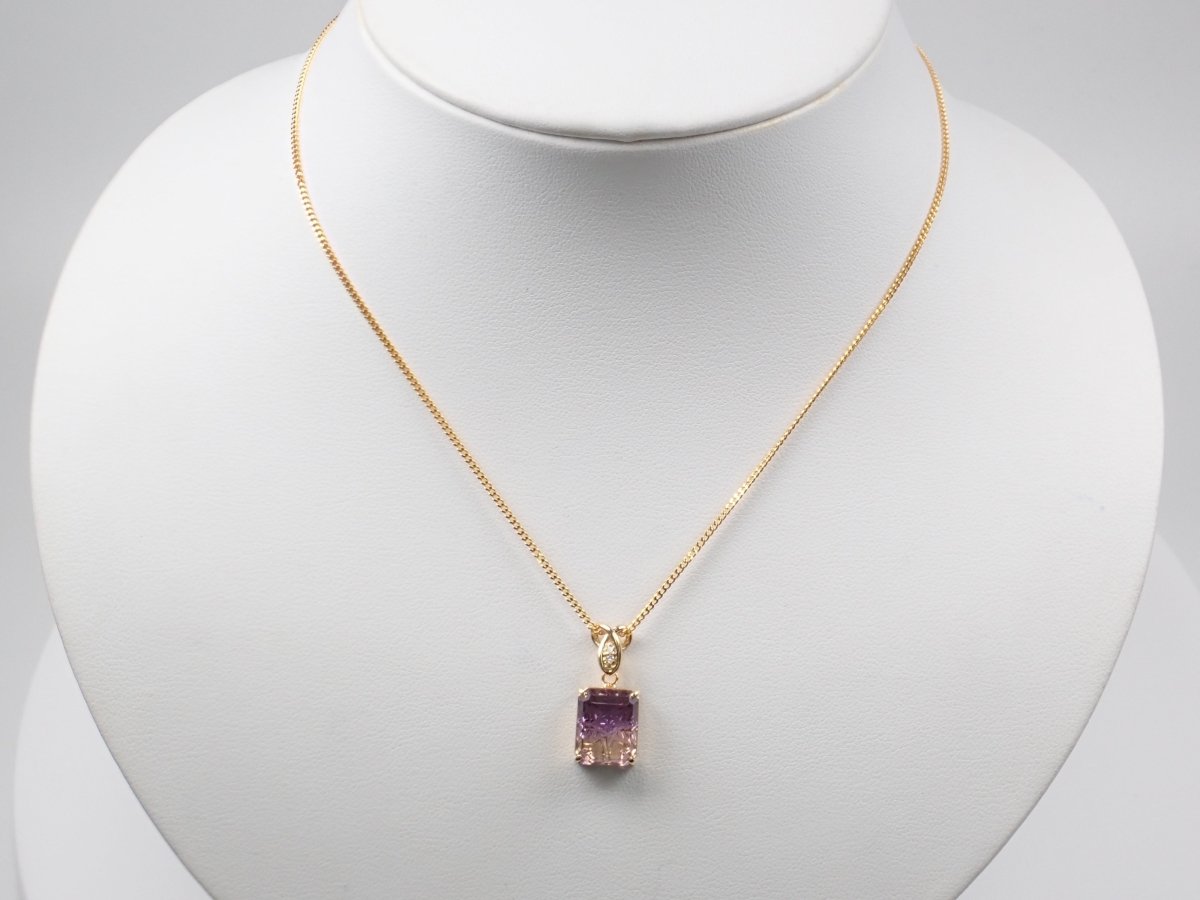 【甲州貴石切子】Pt900アメトリン4.793ct ペンダントトップ(ネックレストップ) - カラッツSTORE