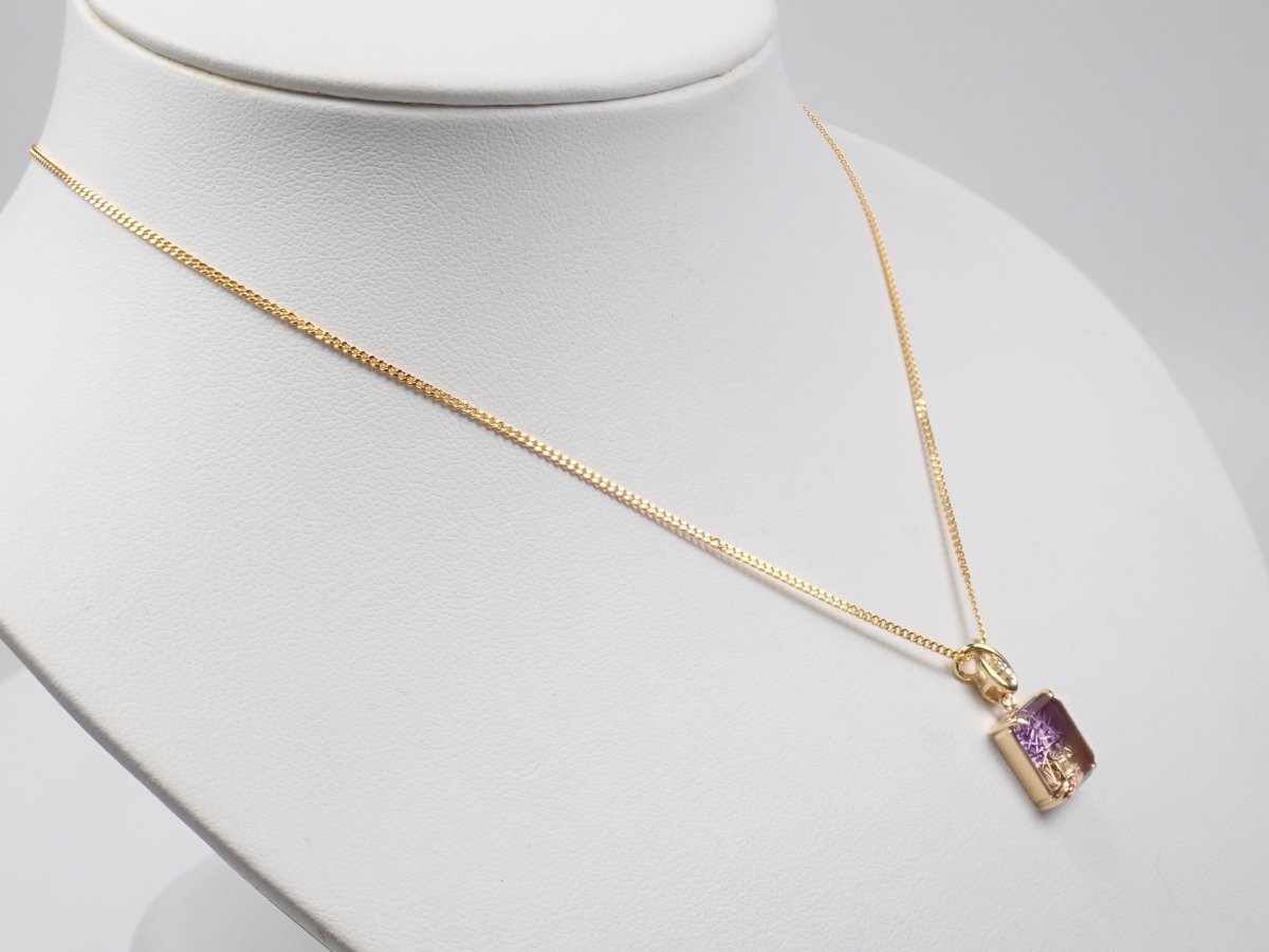 【甲州貴石切子】Pt900アメトリン4.793ct ペンダントトップ(ネックレストップ) - カラッツSTORE