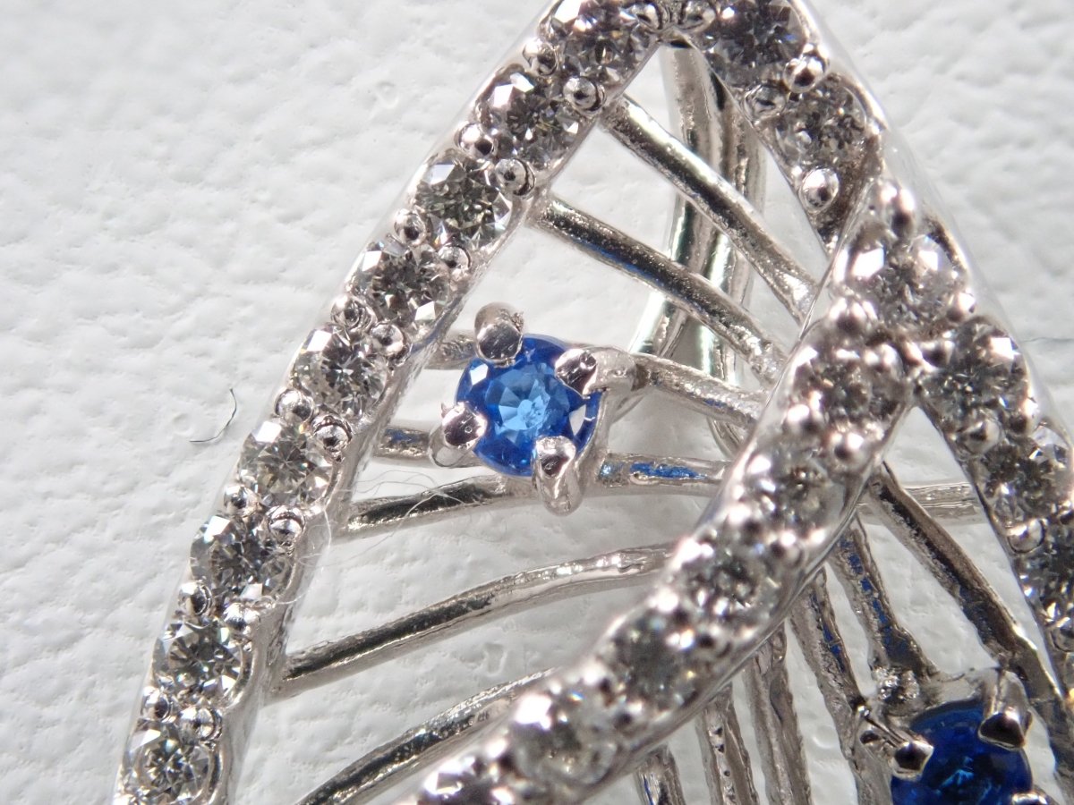 【カラフリ】Pt900/Pt850アウイナイト0.08ct ペンダント(ネックレス) - カラッツSTORE