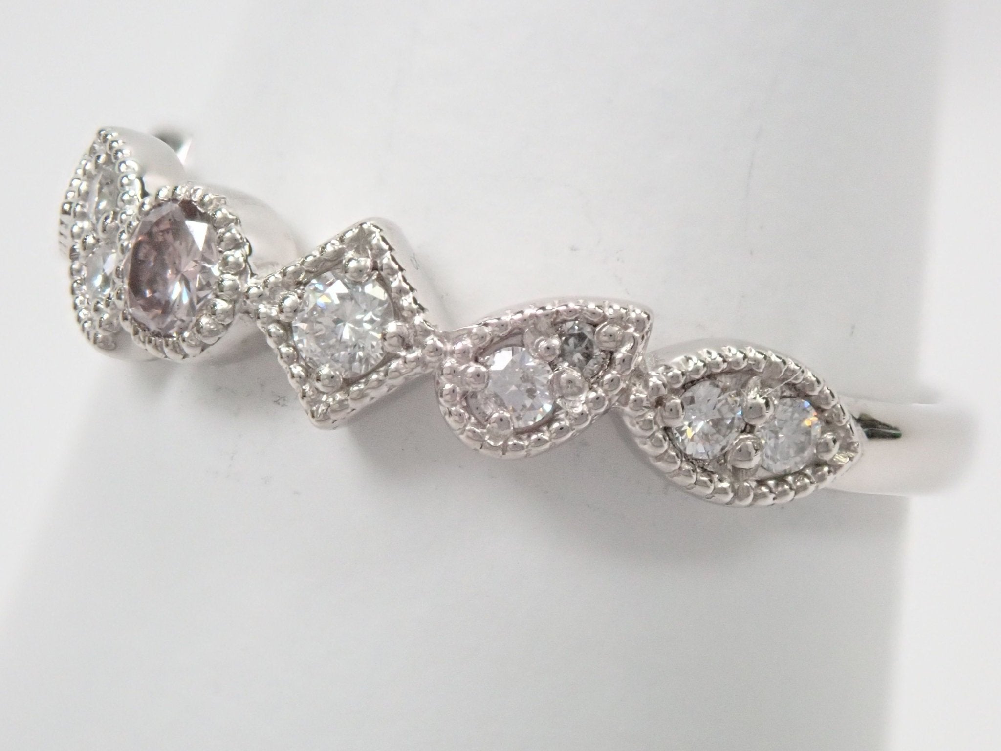 Pt950ピンクダイヤモンド0.075ct リング - KARATZ STORE|カラッツSTORE