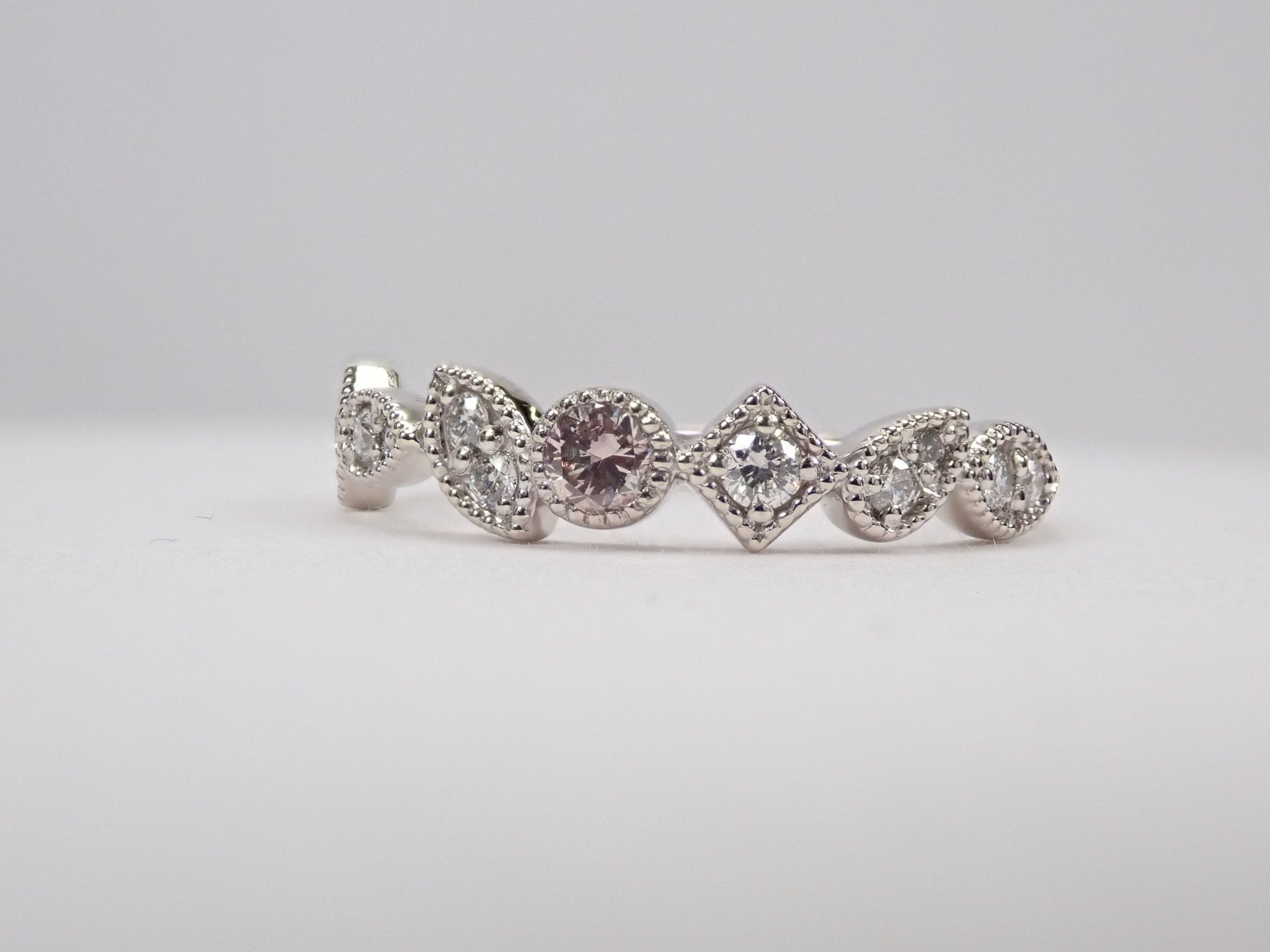 Pt950ピンクダイヤモンド0.075ct リング - KARATZ STORE|カラッツSTORE