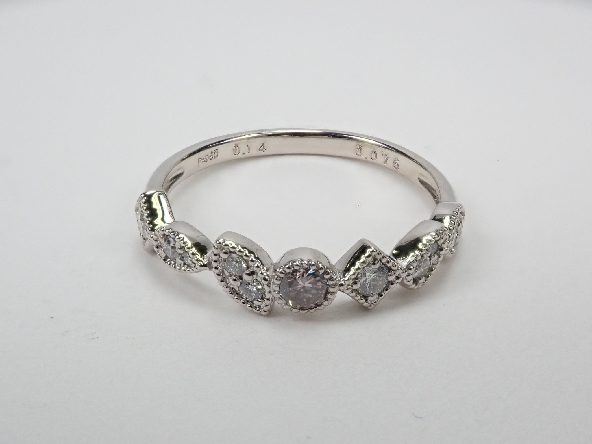 Pt950ピンクダイヤモンド0.075ct リング - KARATZ STORE|カラッツSTORE