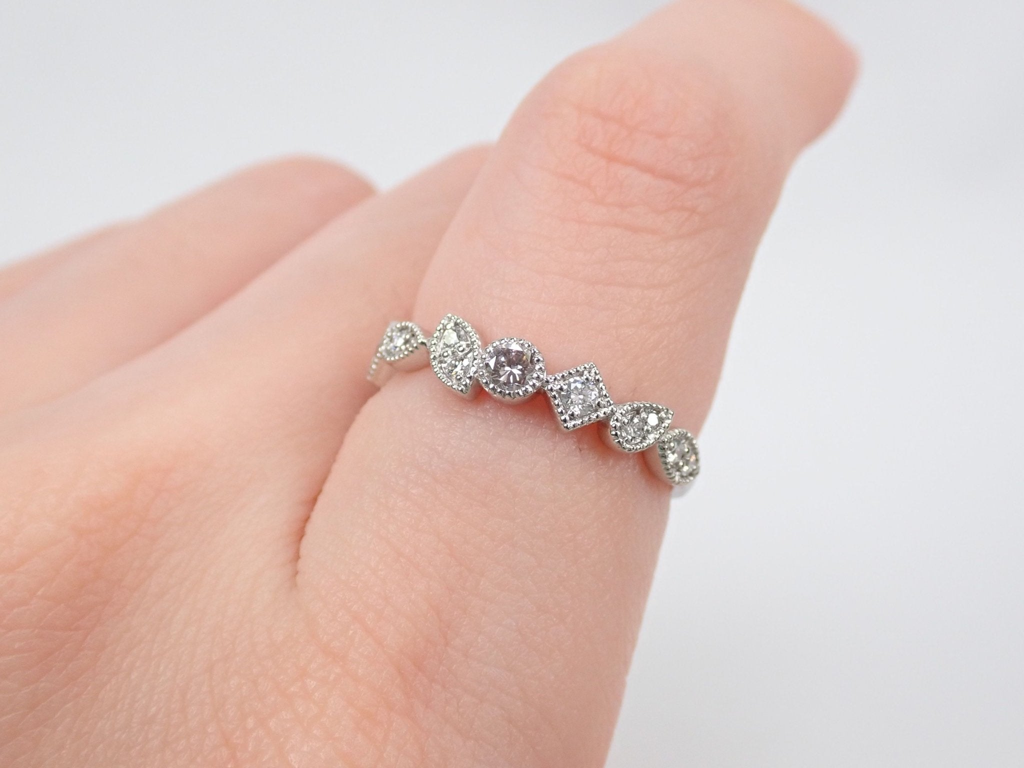 Pt950ピンクダイヤモンド0.075ct リング - KARATZ STORE|カラッツSTORE