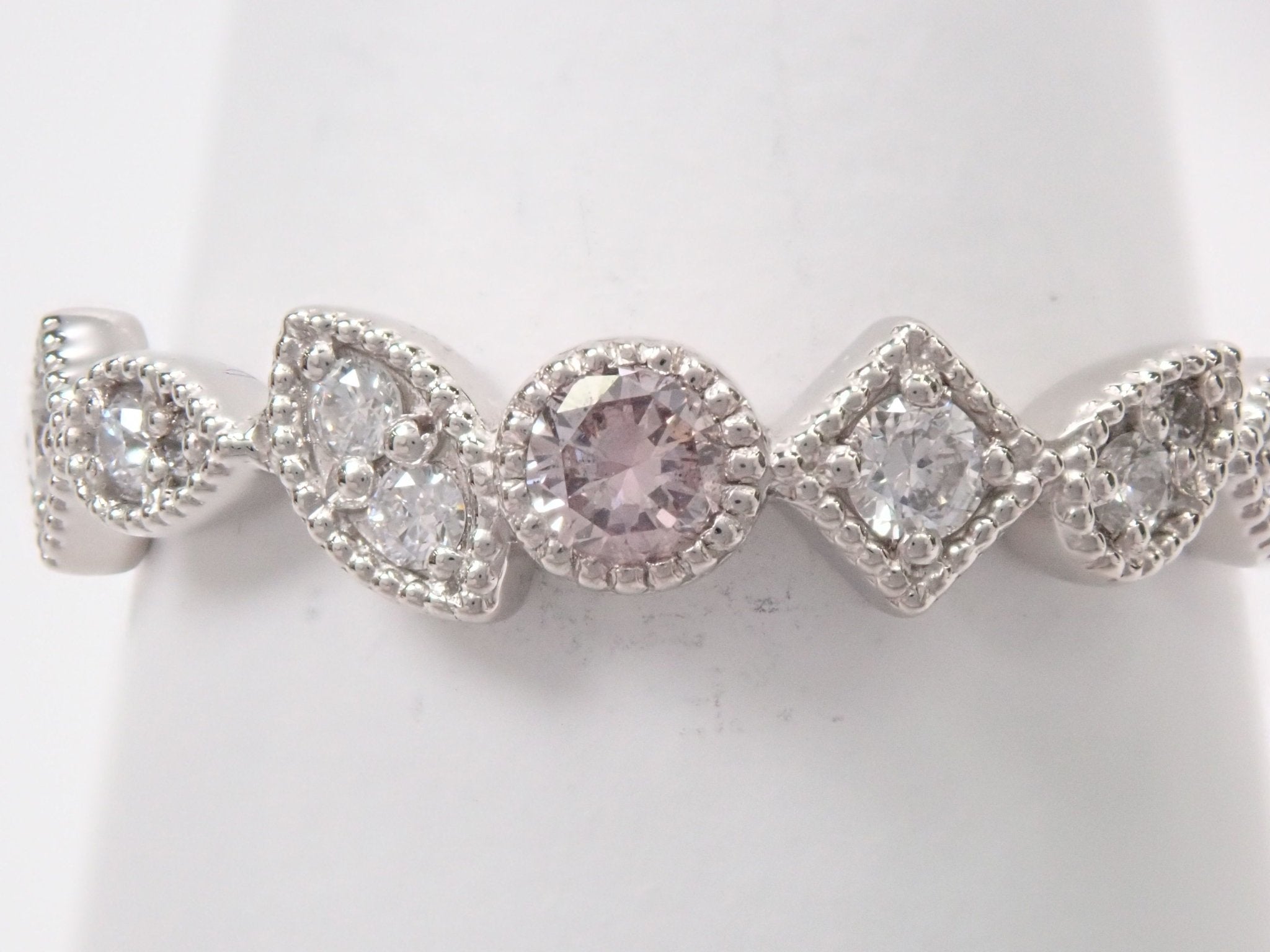 Pt950ピンクダイヤモンド0.075ct リング - KARATZ STORE|カラッツSTORE