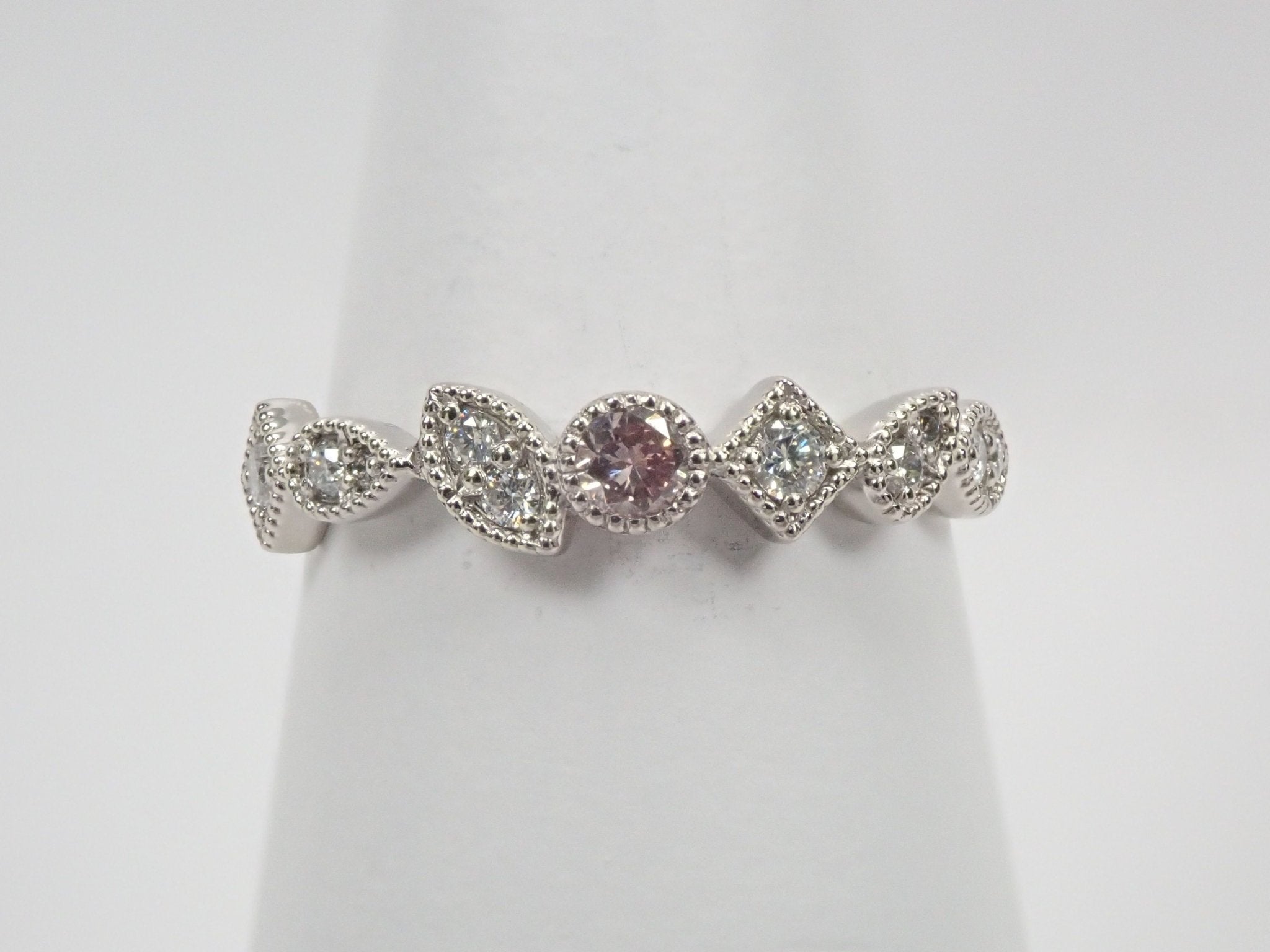 Pt950ピンクダイヤモンド0.075ct リング - KARATZ STORE|カラッツSTORE