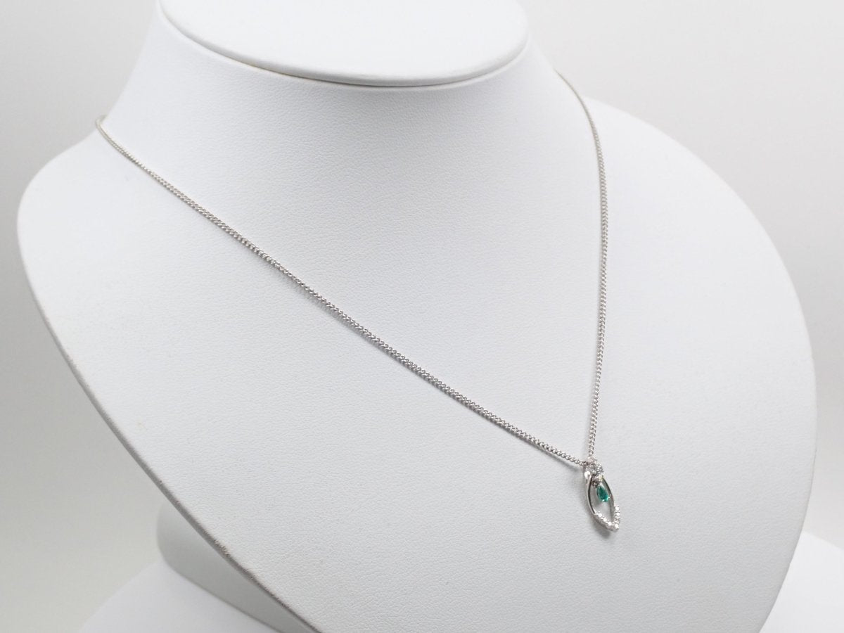 Pt950ブラジル産パライバトルマリン0.08ct ペンダントトップ(ネックレストップ) - カラッツSTORE