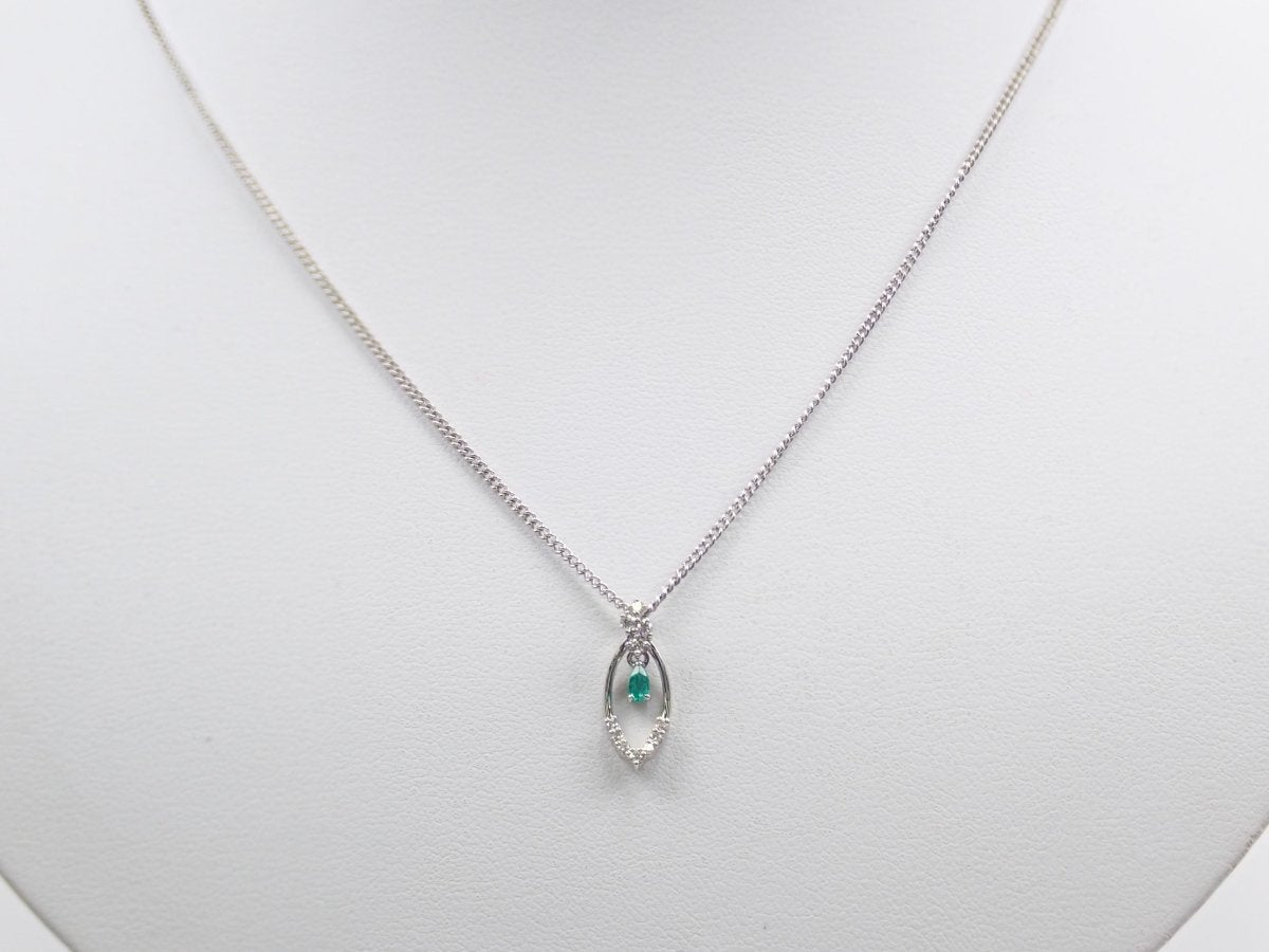 Pt950ブラジル産パライバトルマリン0.08ct ペンダントトップ(ネックレストップ) - カラッツSTORE