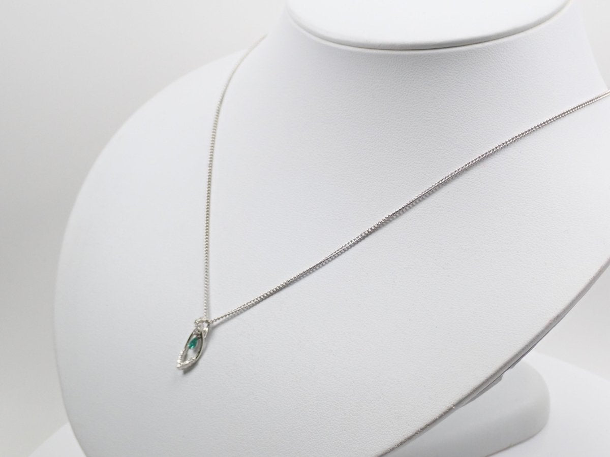 Pt950ブラジル産パライバトルマリン0.08ct ペンダントトップ(ネックレストップ) - カラッツSTORE