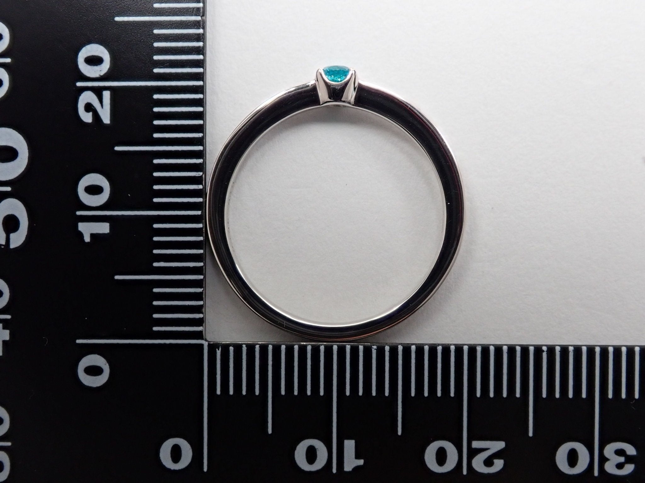 Pt950ブラジル産パライバトルマリン0.106ct リング - KARATZ STORE|カラッツSTORE