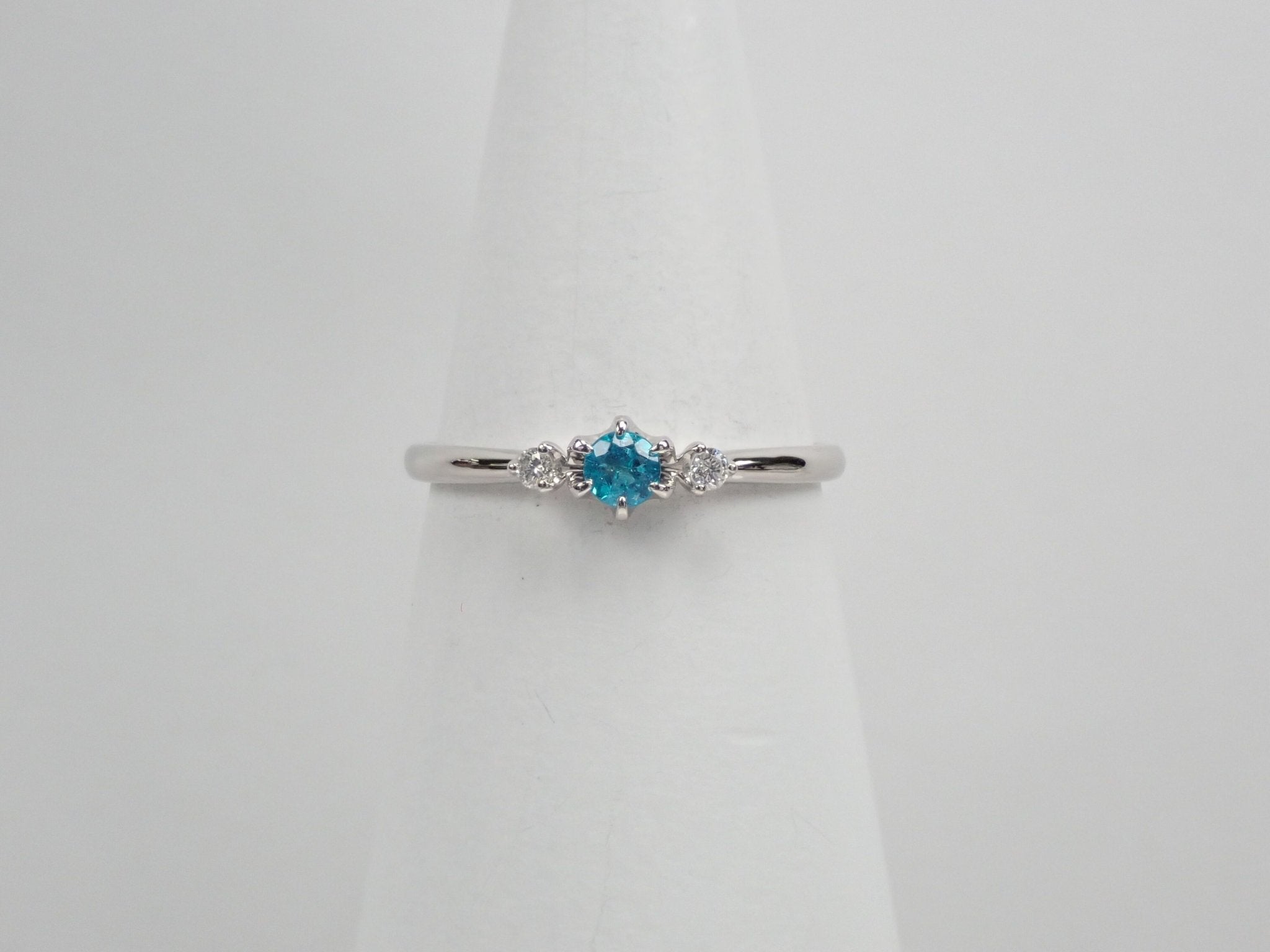 Pt950ブラジル産パライバトルマリン0.114ct リング - KARATZ STORE|カラッツSTORE