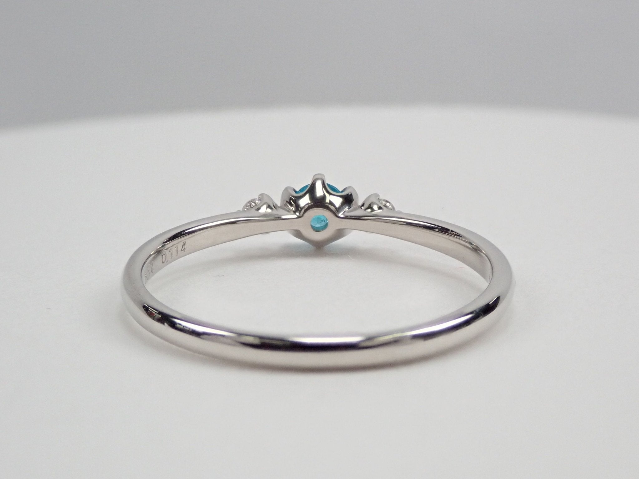 Pt950ブラジル産パライバトルマリン0.114ct リング - KARATZ STORE|カラッツSTORE
