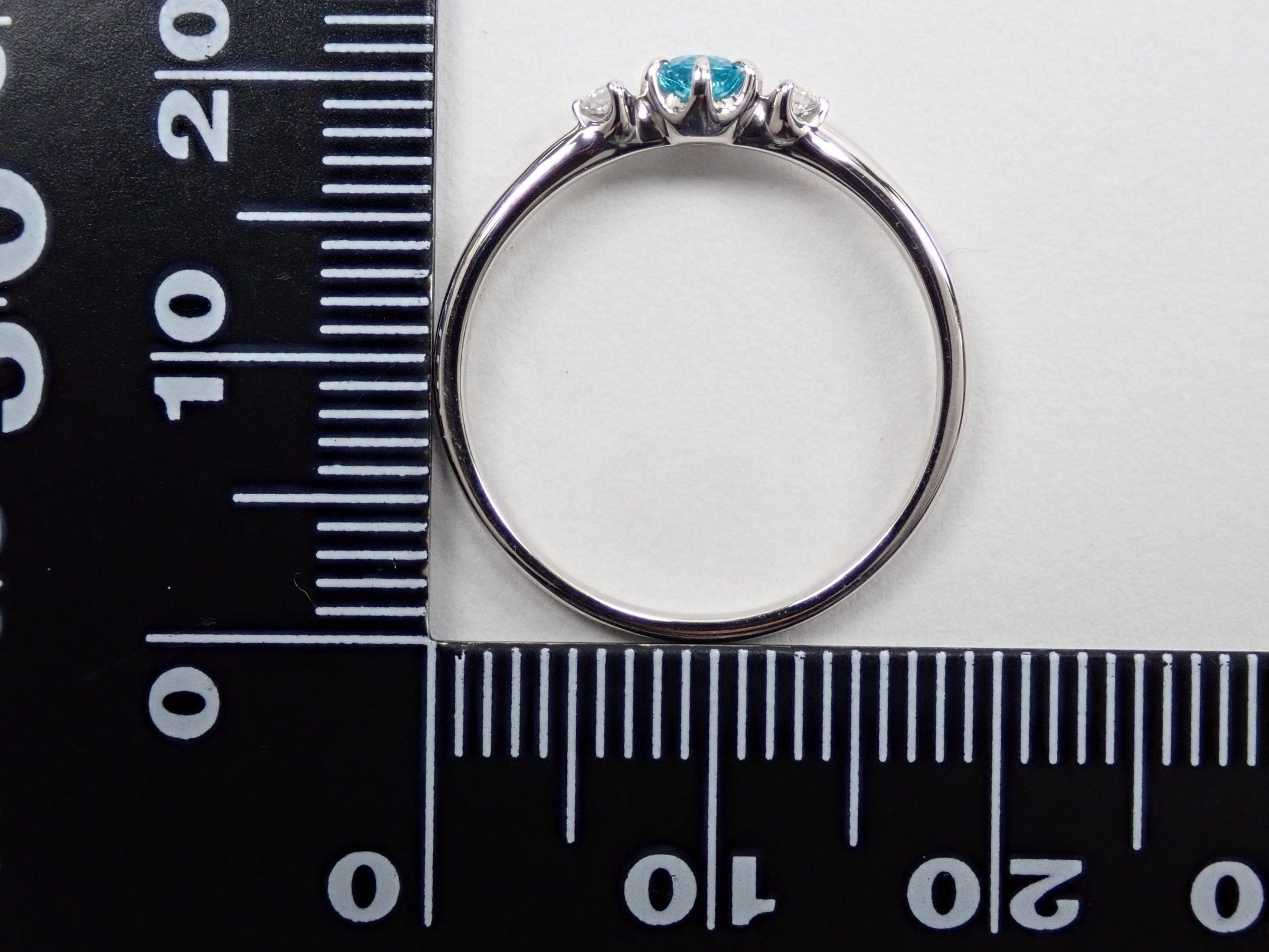 Pt950ブラジル産パライバトルマリン0.114ct リング - KARATZ STORE|カラッツSTORE