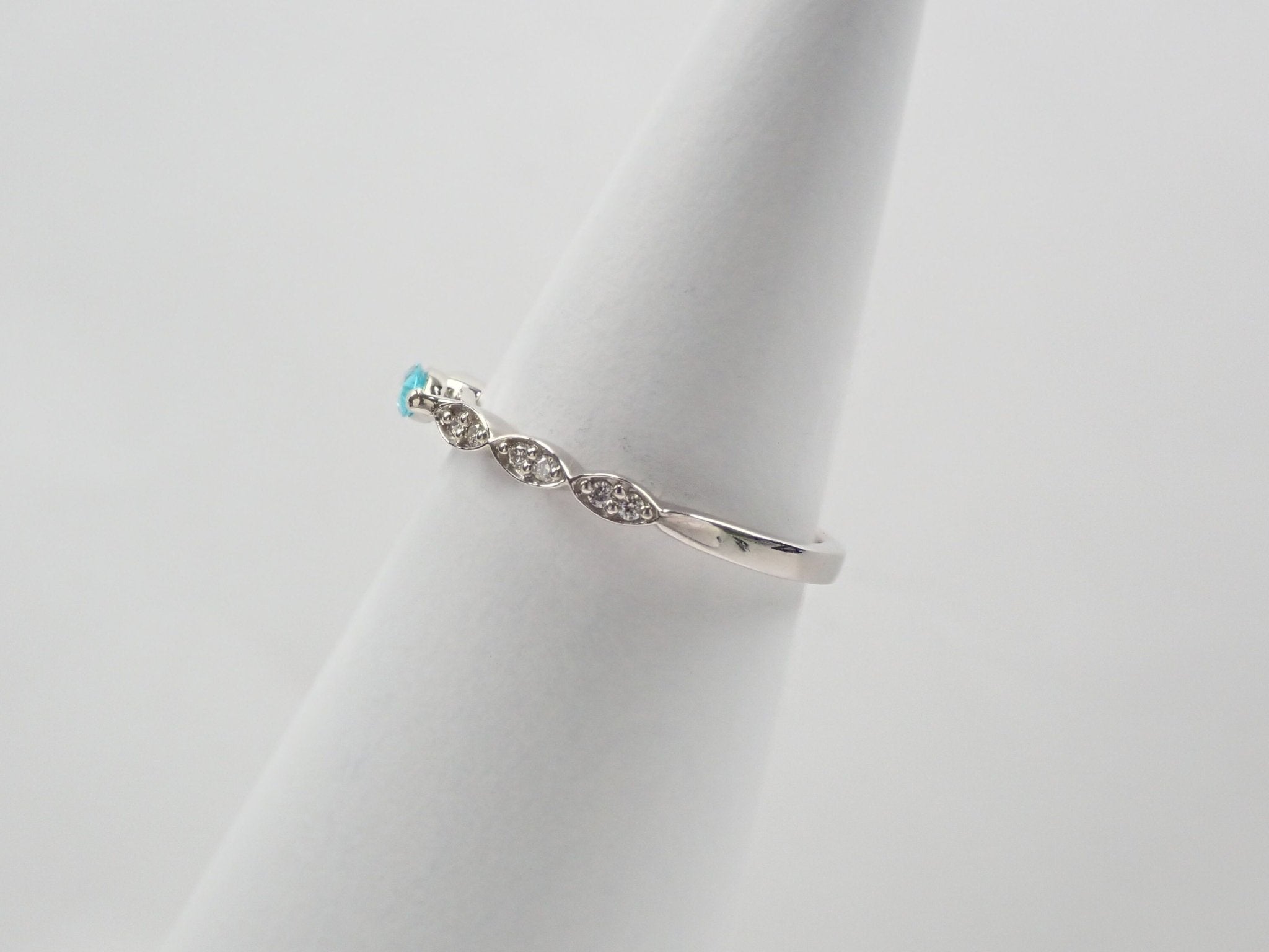 Pt950ブラジル産パライバトルマリン0.11ct リング - KARATZ STORE|カラッツSTORE