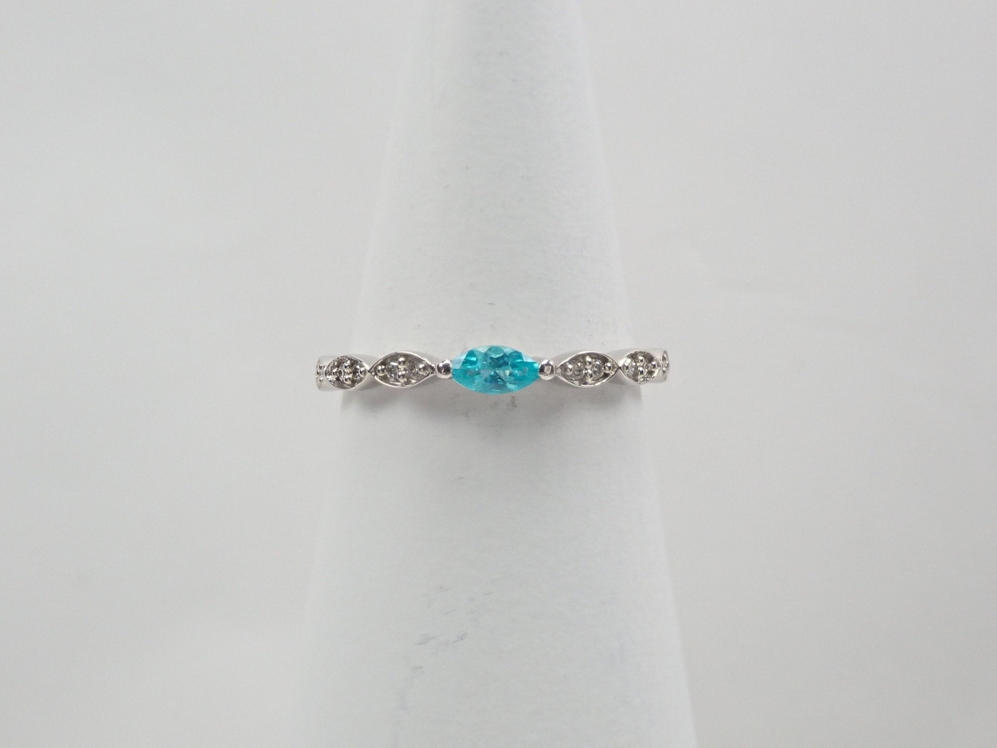 Pt950ブラジル産パライバトルマリン0.11ct リング - KARATZ STORE|カラッツSTORE