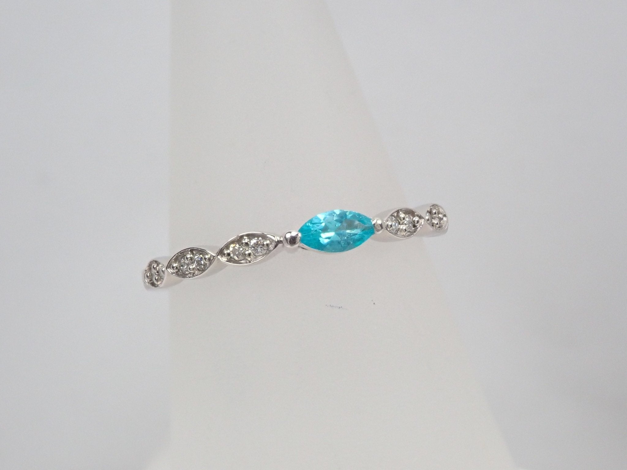 Pt950ブラジル産パライバトルマリン0.11ct リング - KARATZ STORE|カラッツSTORE
