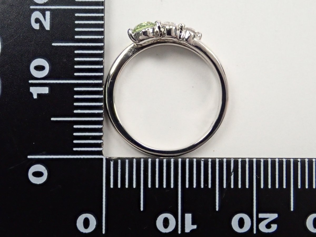 Pt950ロシア産デマントイドガーネット(ホーステール認む)0.155ct リング - KARATZ STORE|カラッツSTORE