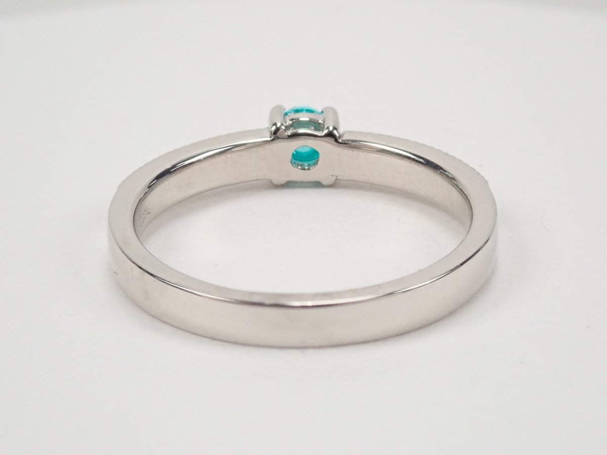 Pt950ブラジル産パライバトルマリン0.24ct リング - KARATZ STORE|カラッツSTORE
