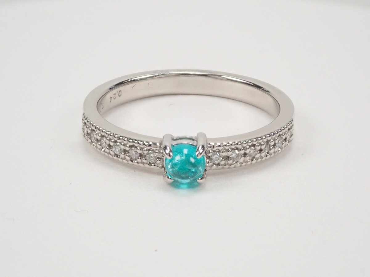Pt950ブラジル産パライバトルマリン0.24ct リング - KARATZ STORE|カラッツSTORE