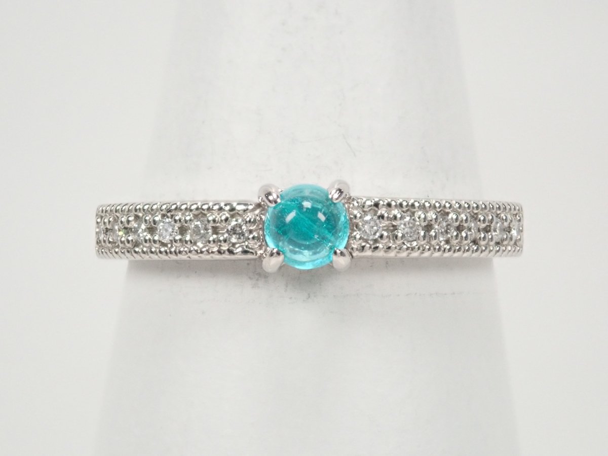 Pt950ブラジル産パライバトルマリン0.24ct リング - KARATZ STORE|カラッツSTORE