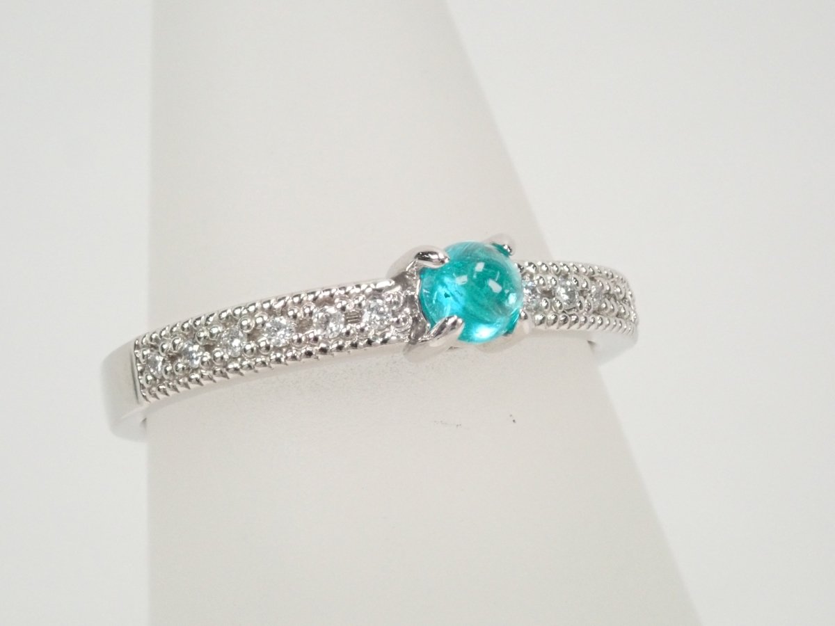 Pt950ブラジル産パライバトルマリン0.24ct リング - KARATZ STORE|カラッツSTORE