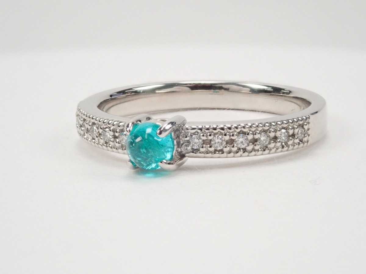 Pt950ブラジル産パライバトルマリン0.24ct リング - KARATZ STORE|カラッツSTORE