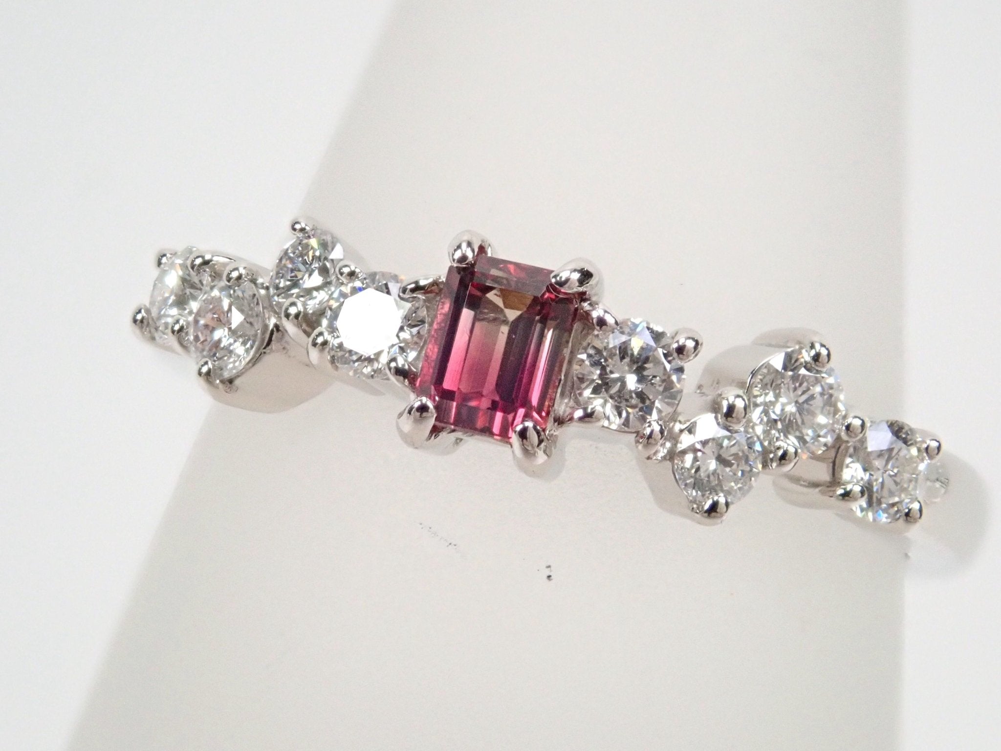 Pt950バイカラーサファイア0.255ct リング - KARATZ STORE|カラッツSTORE