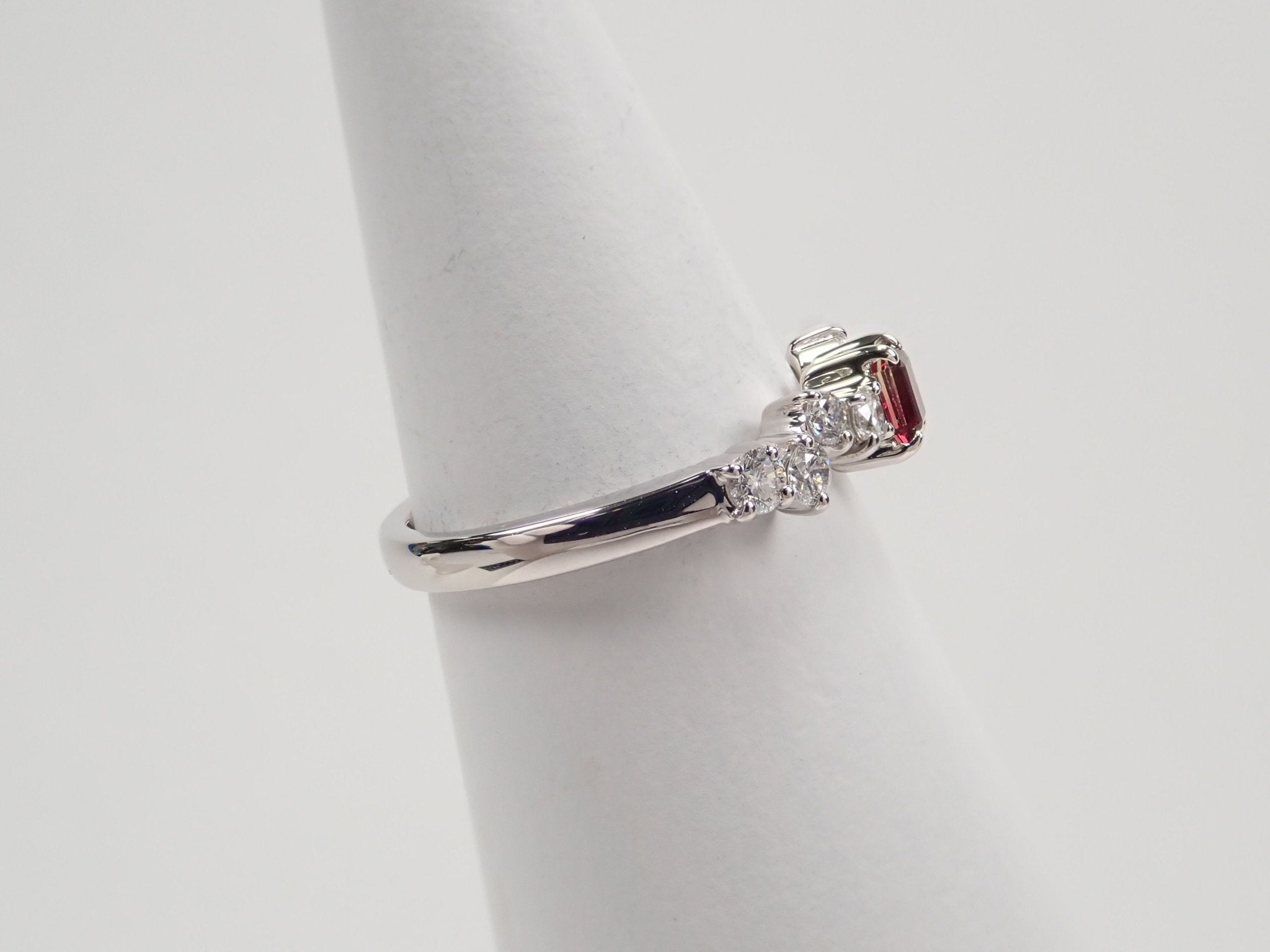 Pt950バイカラーサファイア0.255ct リング - KARATZ STORE|カラッツSTORE