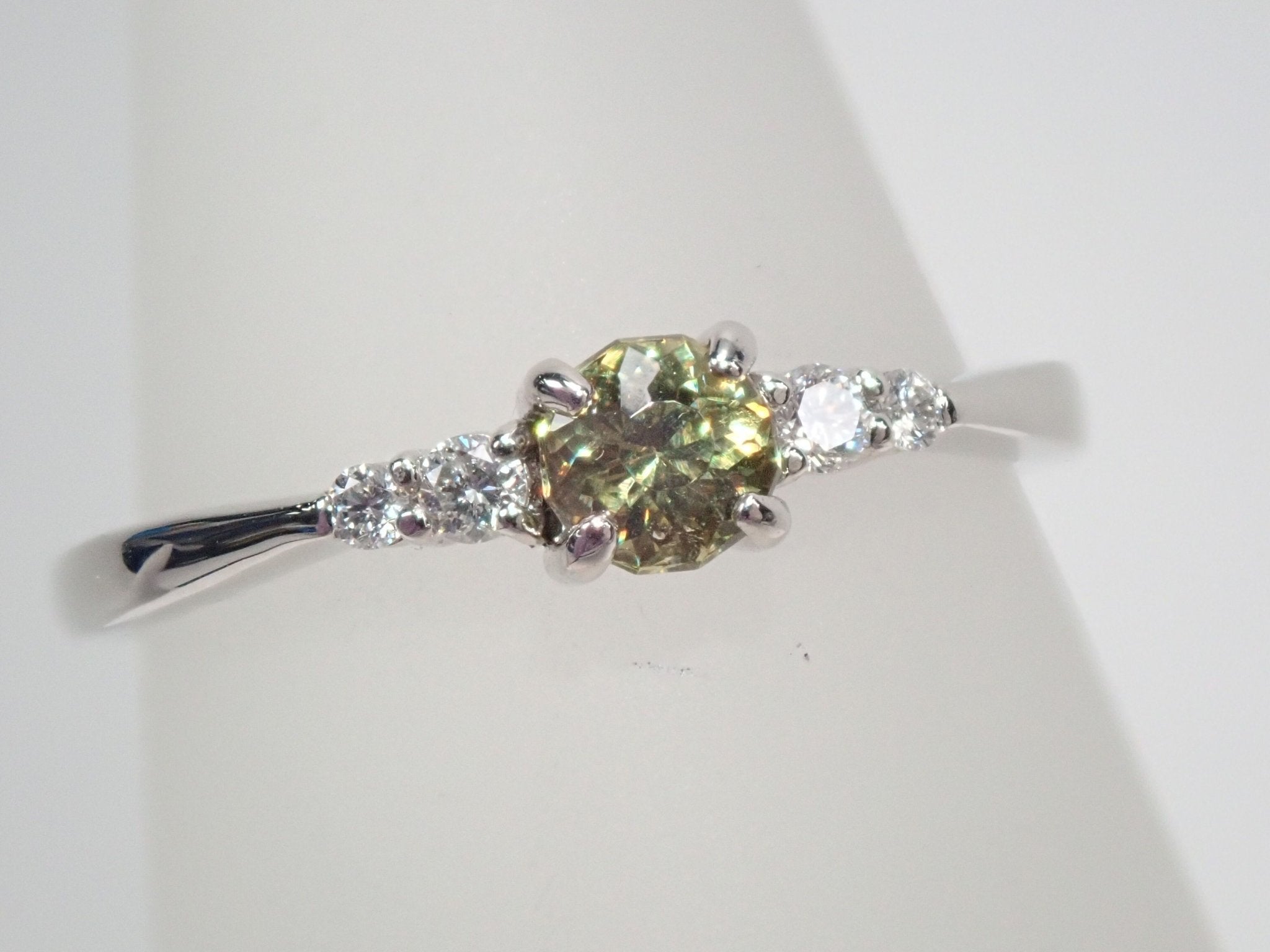 Pt950デマントイドガーネット0.321ct リング - KARATZ STORE|カラッツSTORE