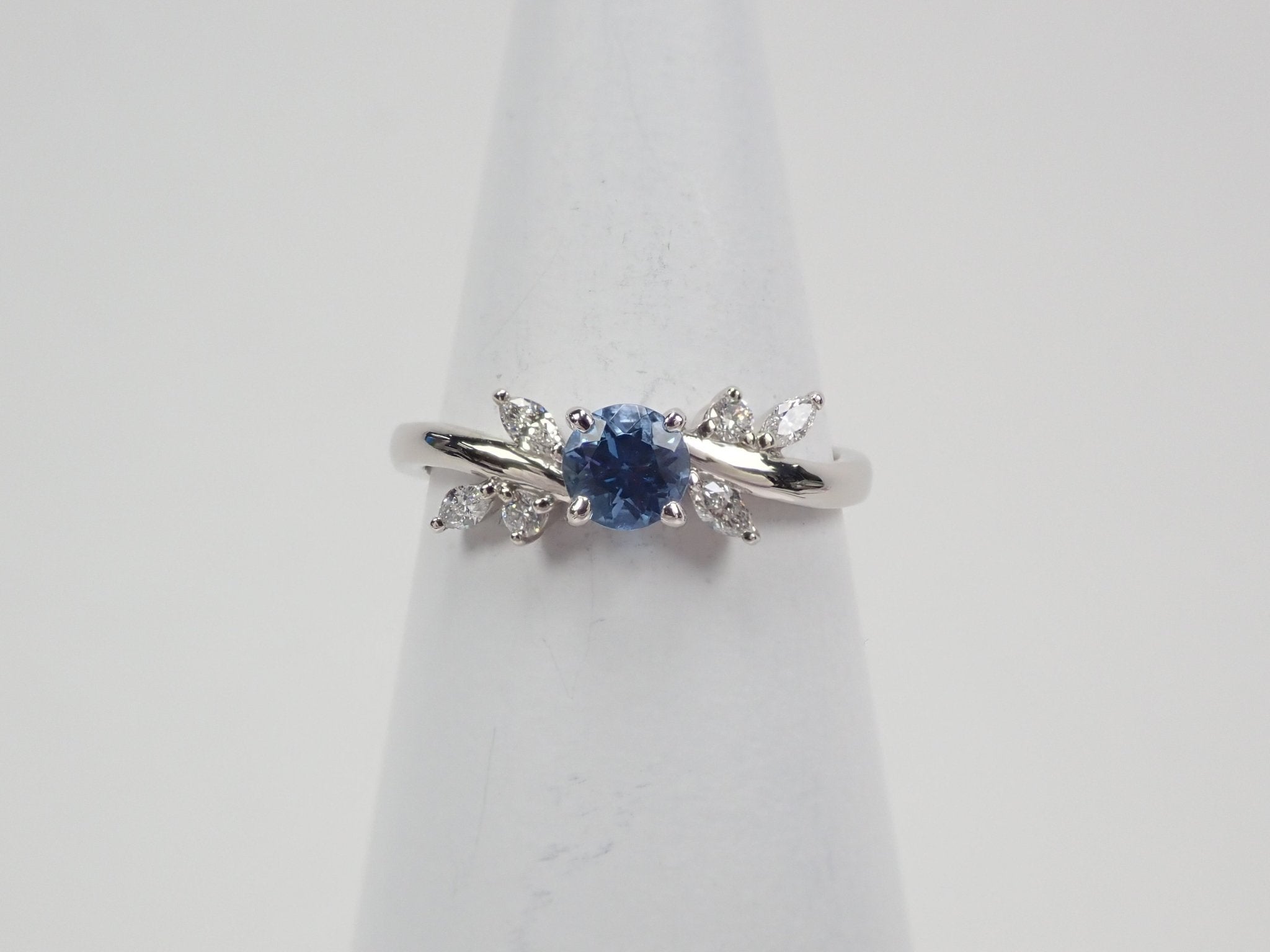 Pt950サンタマリアアクアマリン0.347ct リング - KARATZ STORE|カラッツSTORE