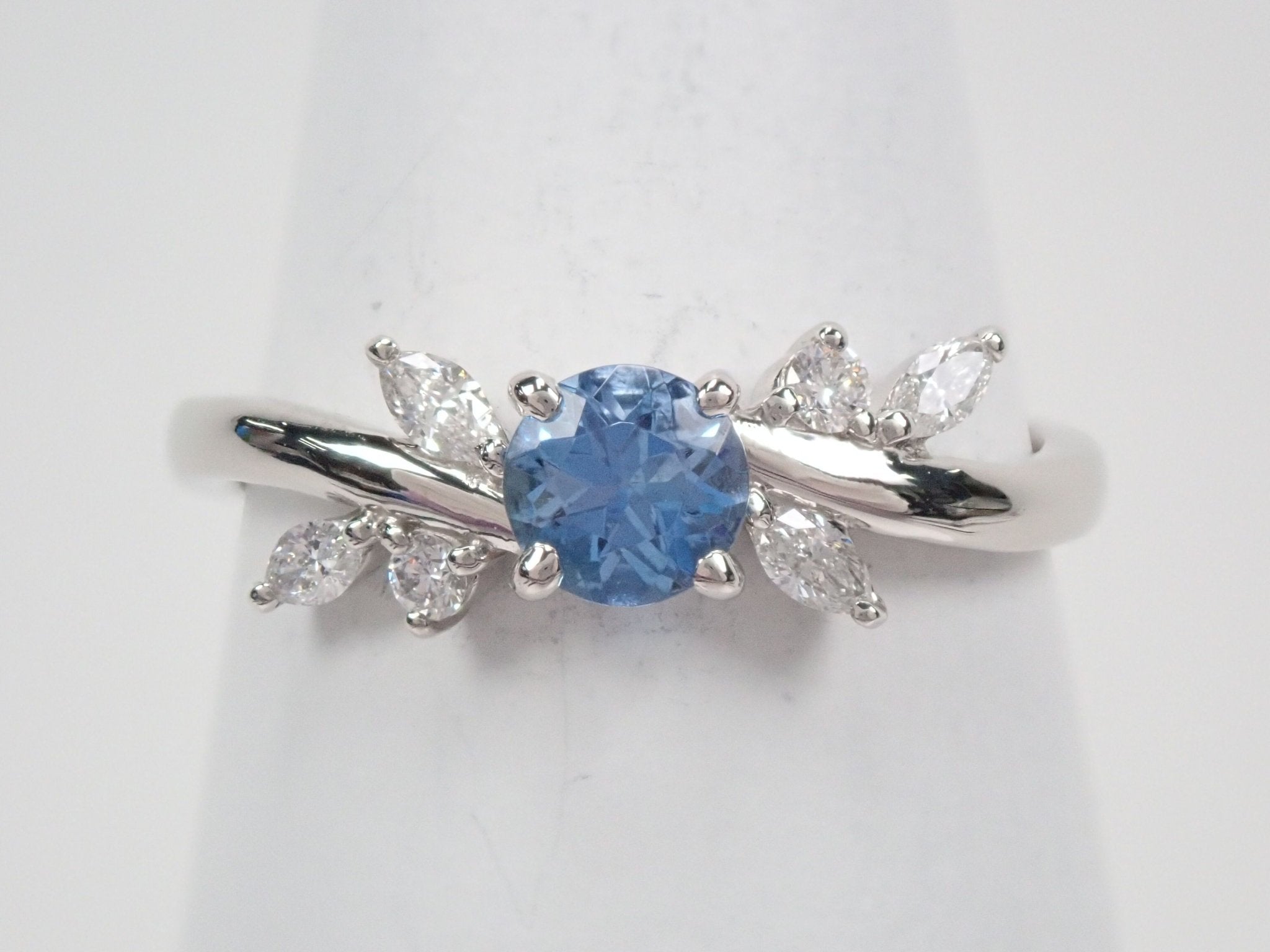 Pt950サンタマリアアクアマリン0.347ct リング - KARATZ STORE|カラッツSTORE