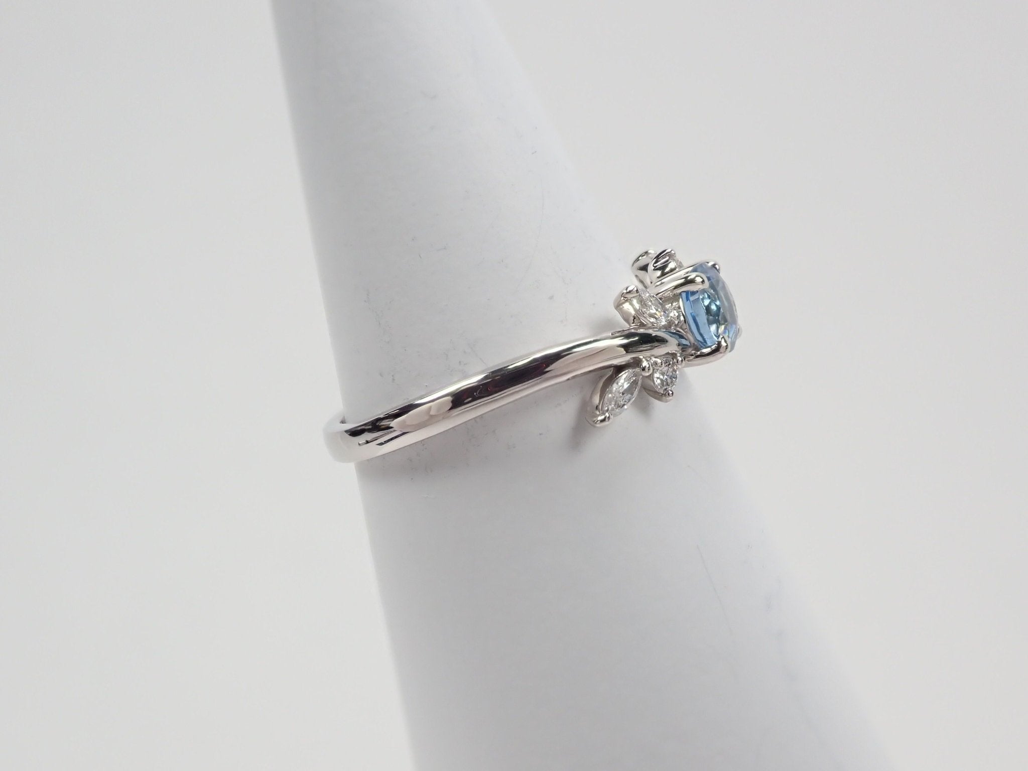 Pt950サンタマリアアクアマリン0.347ct リング - KARATZ STORE|カラッツSTORE