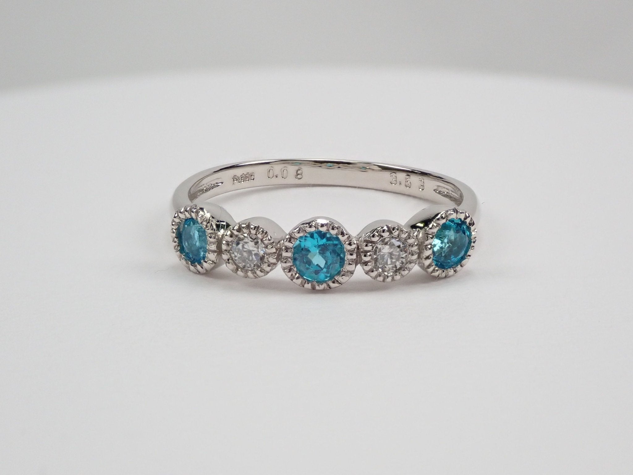 Pt950ブラジル産パライバトルマリン0.353ct リング - KARATZ STORE|カラッツSTORE