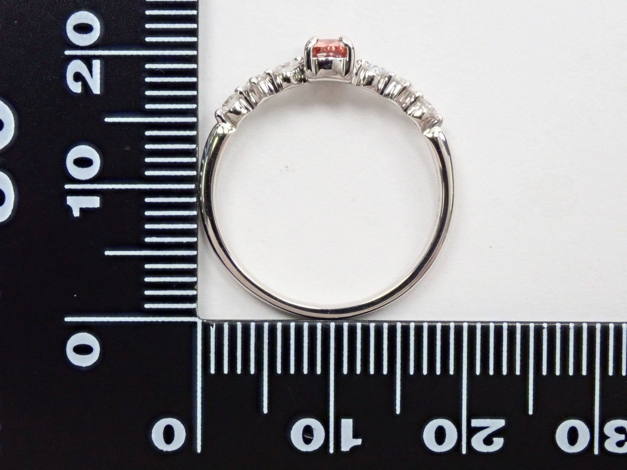 Pt950ピンクダイヤモンド0.379ct リング(FANCY DEEP BROWNISH ORANGY PINK,SI2) - KARATZ STORE|カラッツSTORE