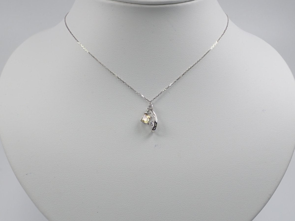 Pt950バイカラートルマリン0.402ct ペンダントトップ(ネックレストップ) - カラッツSTORE