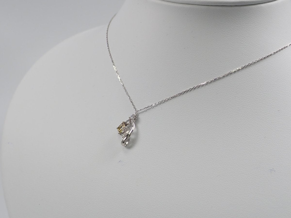 Pt950バイカラートルマリン0.402ct ペンダントトップ(ネックレストップ) - カラッツSTORE