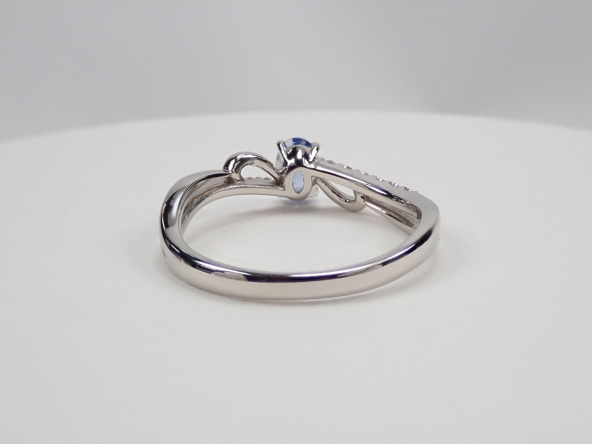 Pt950バイカラーサファイア0.404ct リング - KARATZ STORE|カラッツSTORE