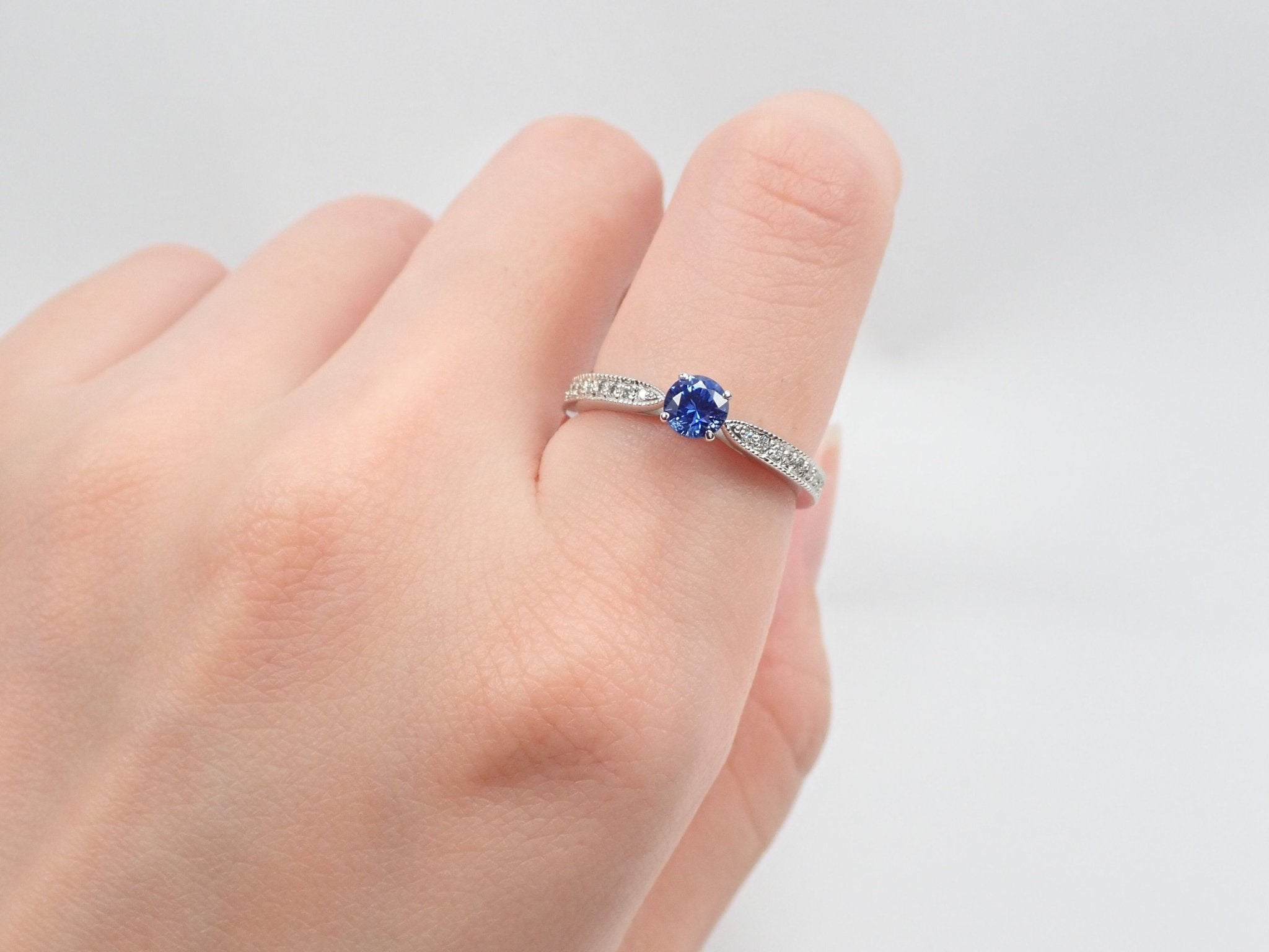 Pt950サファイア0.410ct リング - KARATZ STORE|カラッツSTORE