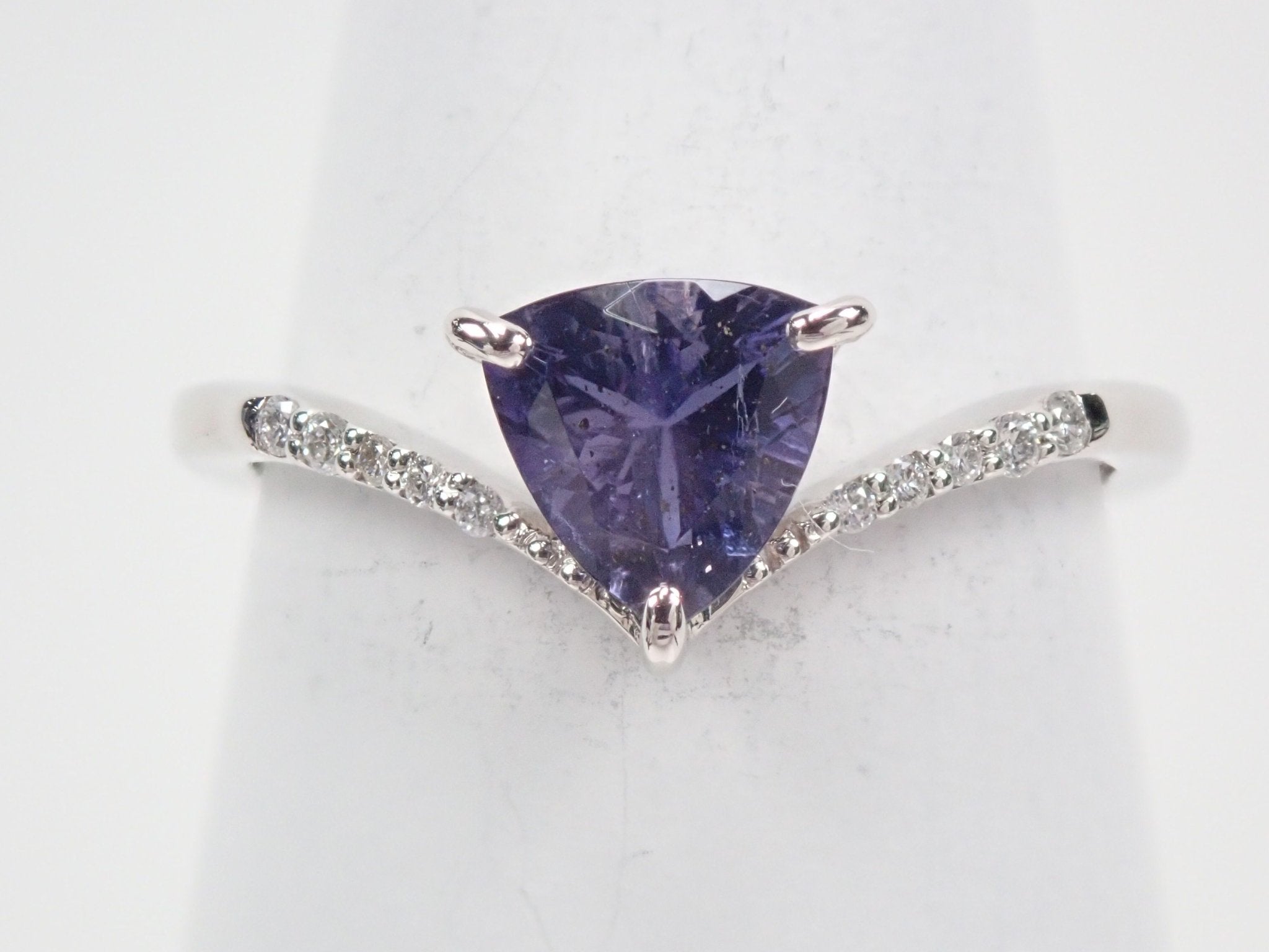 Pt950アイオライトサンストーン0.548ct リング - KARATZ STORE|カラッツSTORE