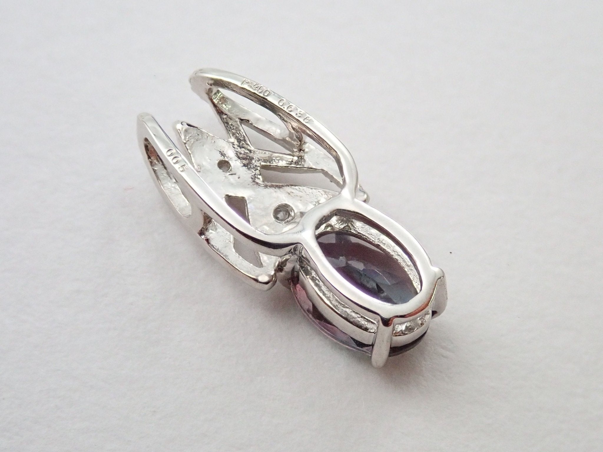 Pt950バイカラートルマリン0.638ct ペンダントトップ(ネックレストップ) - KARATZ STORE|カラッツSTORE