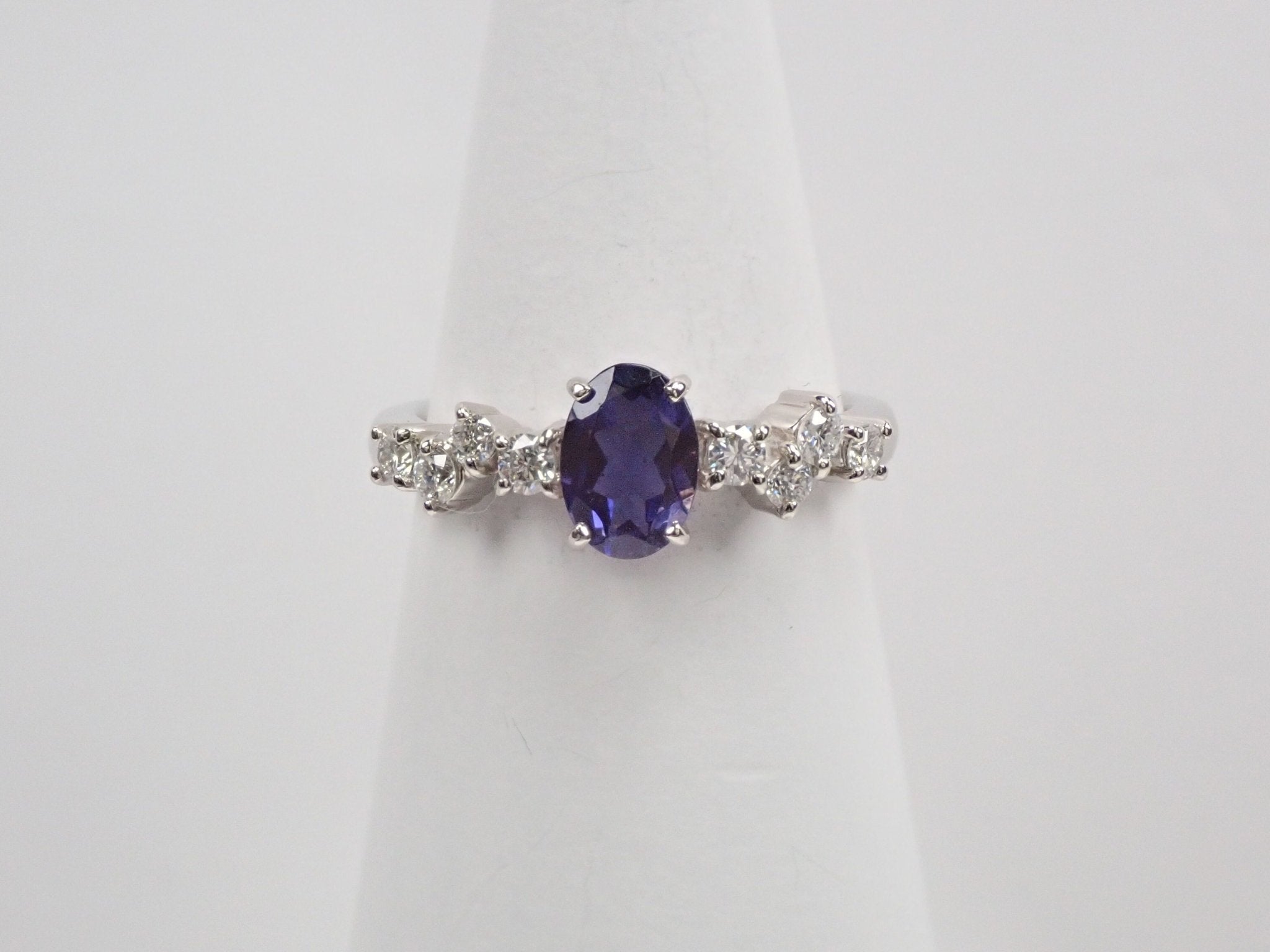 Pt950アイオライトサンストーン0.643ct リング - KARATZ STORE|カラッツSTORE