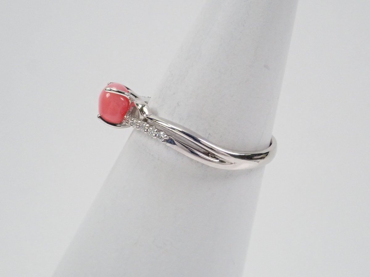 Pt950コンクパール0.678ct リング(火焔模様有り) - カラッツSTORE