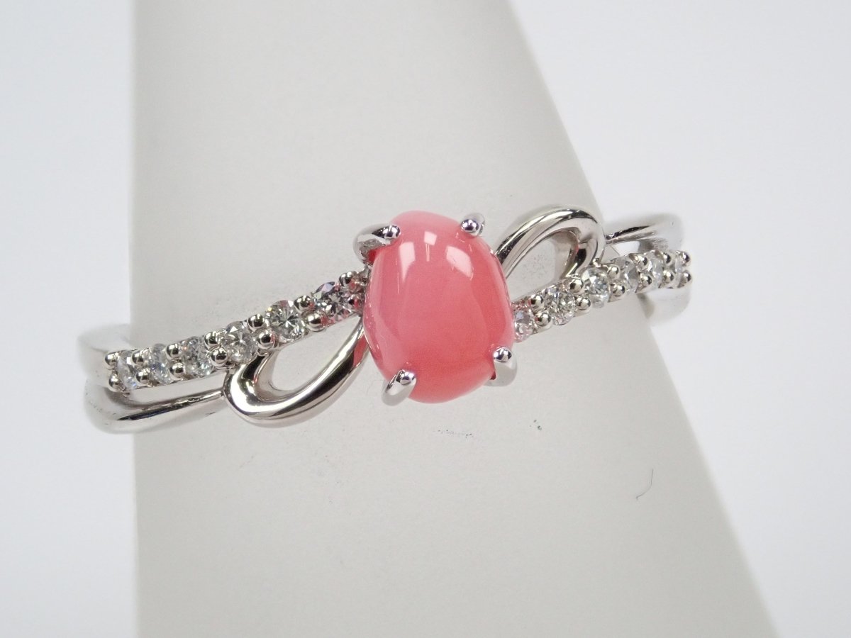 Pt950コンクパール0.678ct リング(火焔模様有り) - カラッツSTORE