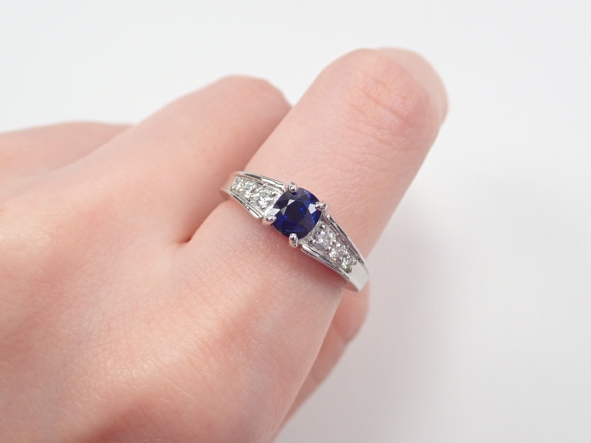 Pt950サファイア1.06ct リング - カラッツSTORE