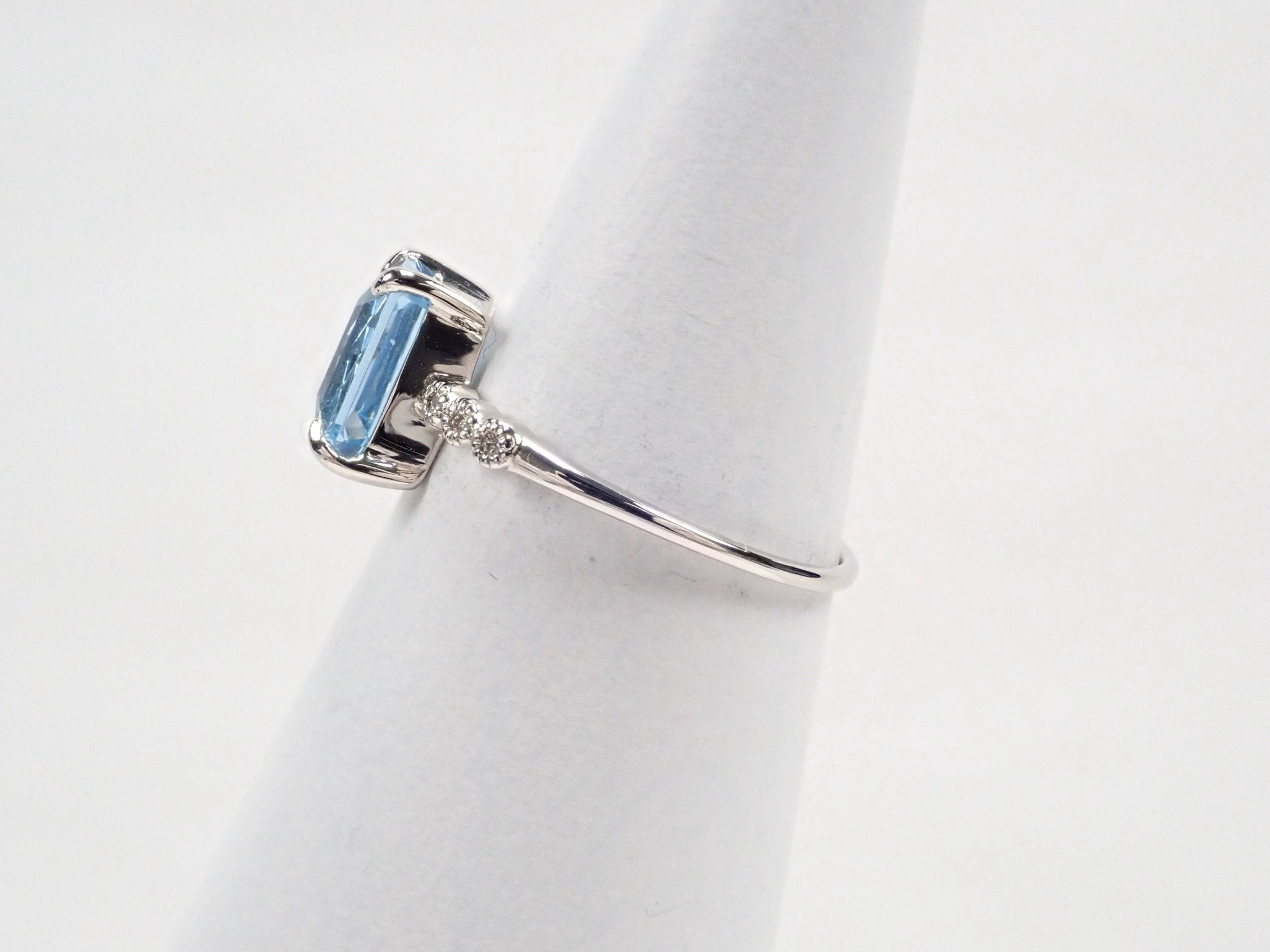 Pt950アクアマリン1.60ct リング(甲州貴石切子) - KARATZ STORE|カラッツSTORE