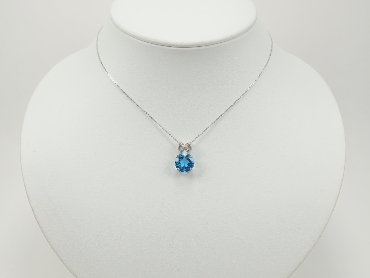 【さくらインカット】Pt950スイスブルートパーズ3.42ct リング - KARATZ STORE|カラッツSTORE