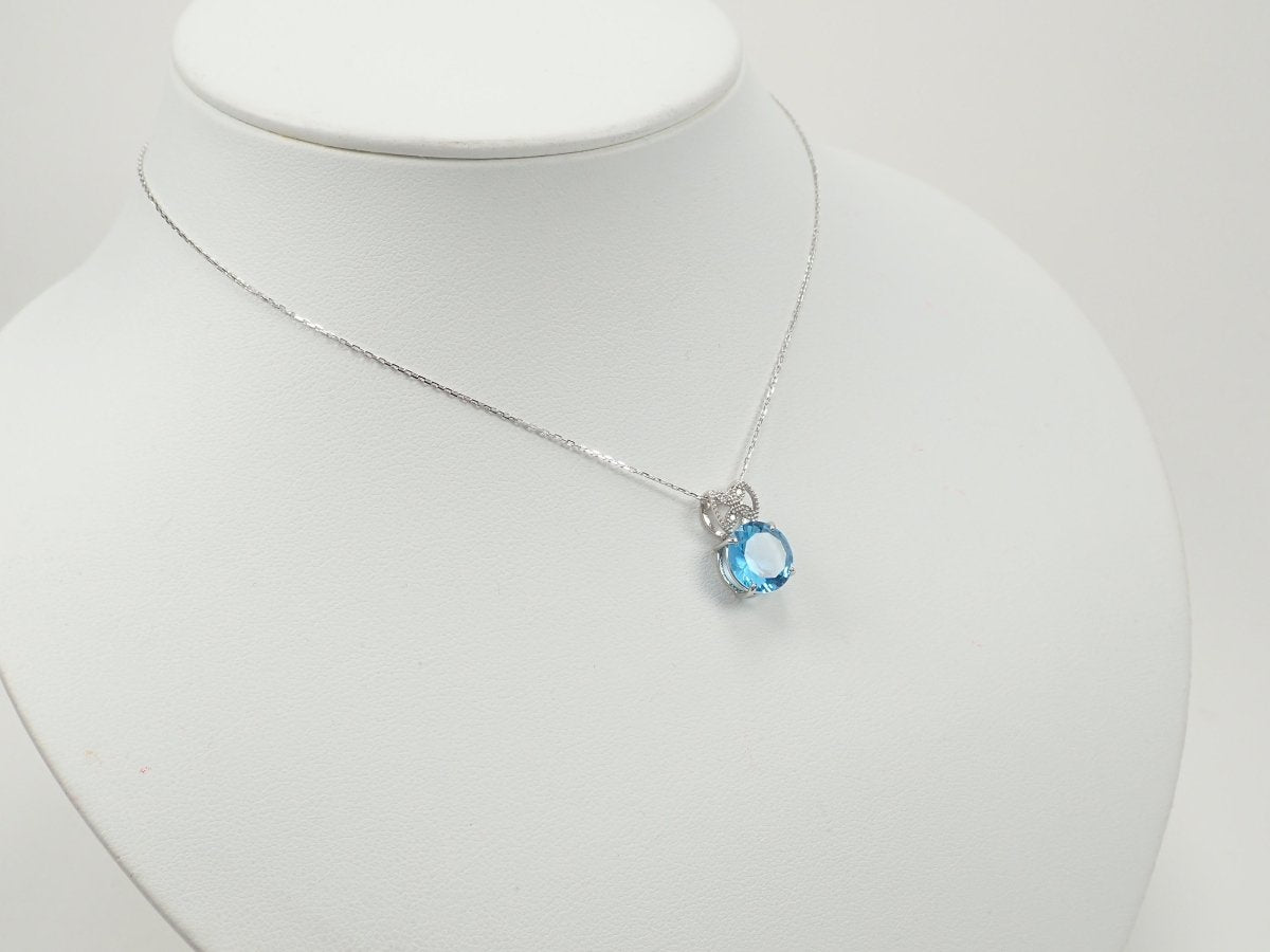 【さくらインカット】Pt950スイスブルートパーズ3.42ct リング - KARATZ STORE|カラッツSTORE