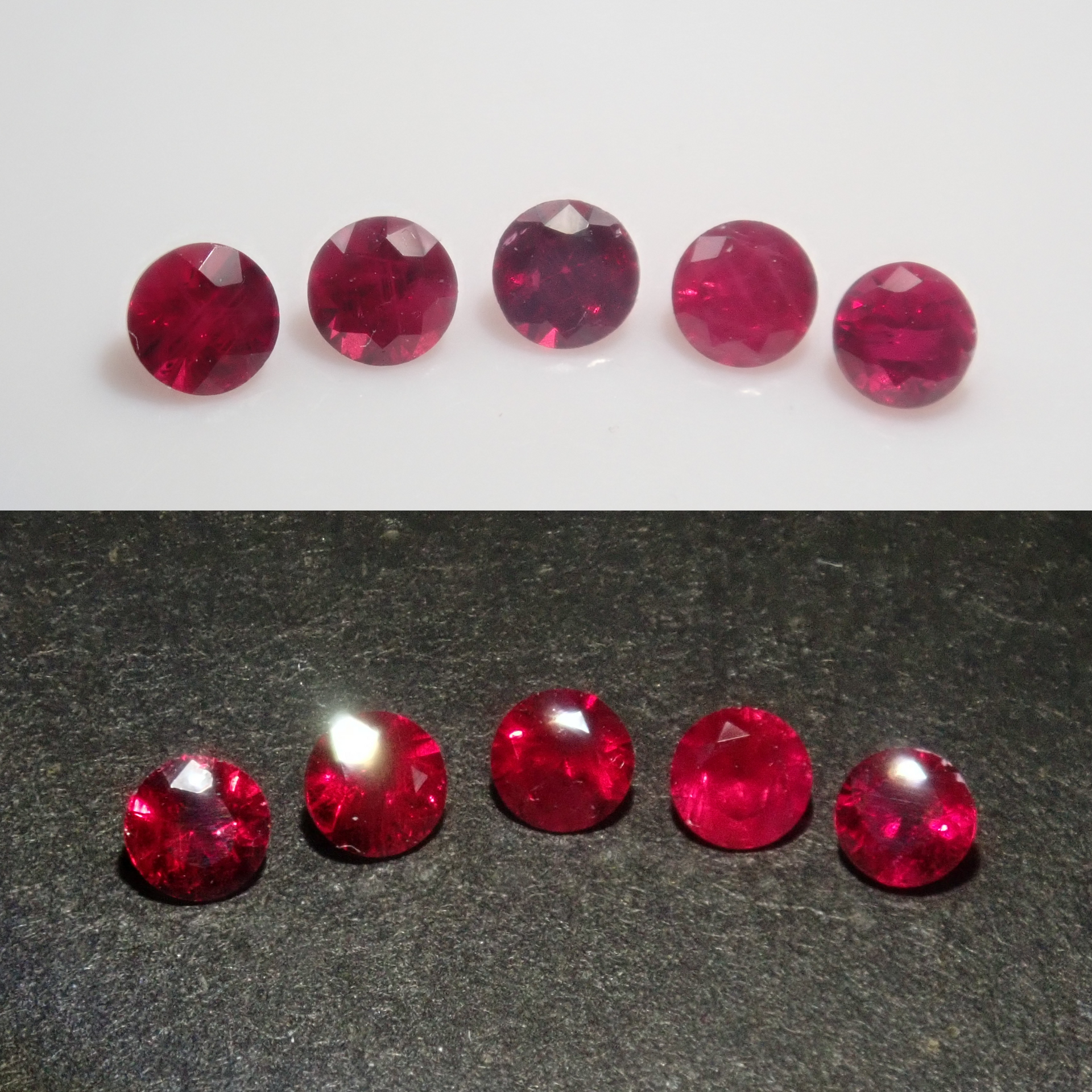 グリーンランド産ルビー1石ルース（約2.3mm,トップカラー）